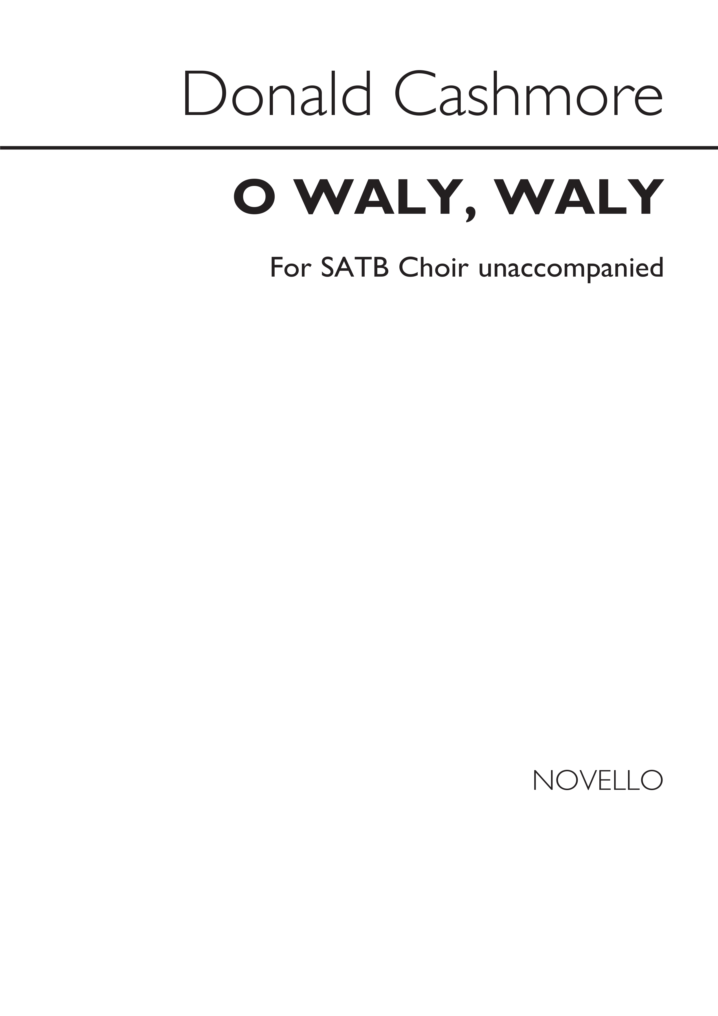 O Waly  Waly: SATB: Vocal Score