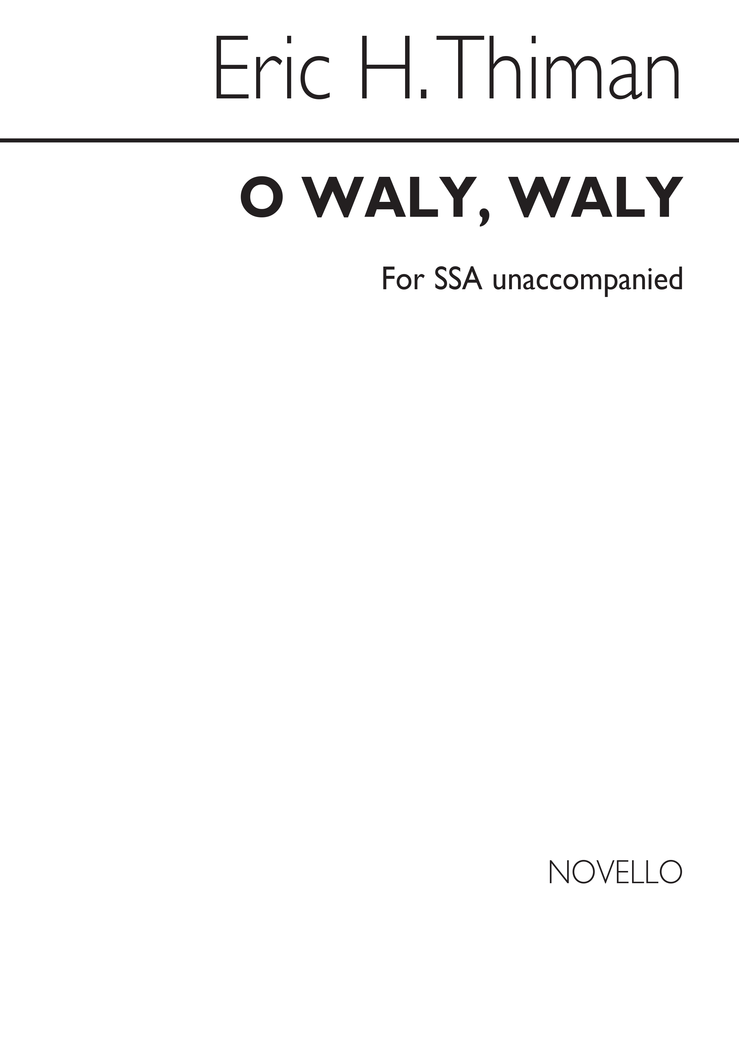 O Waly  Waly: SSA: Vocal Work