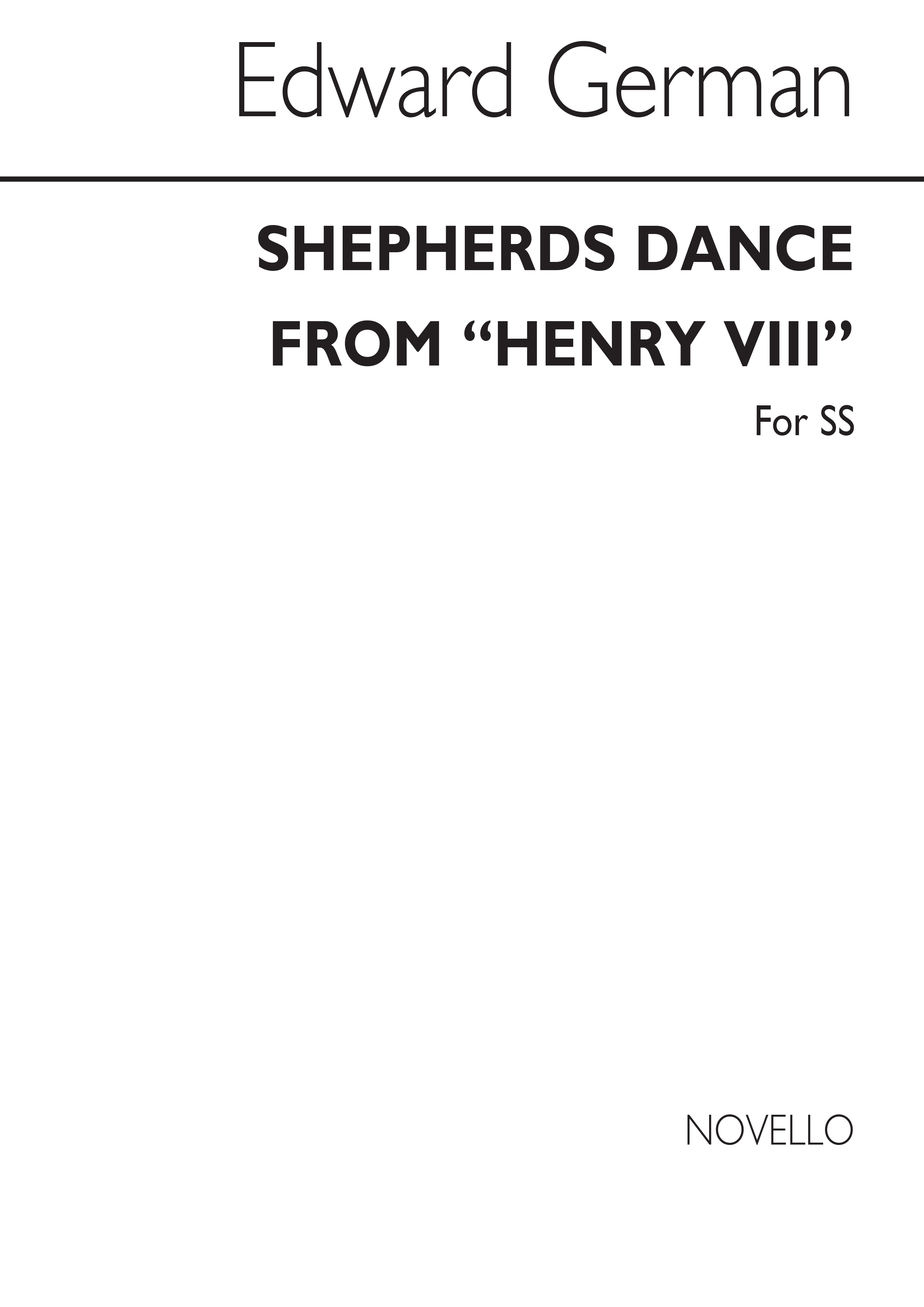 Edward German: Shepherds' Dance: Upper Voices: Vocal Score