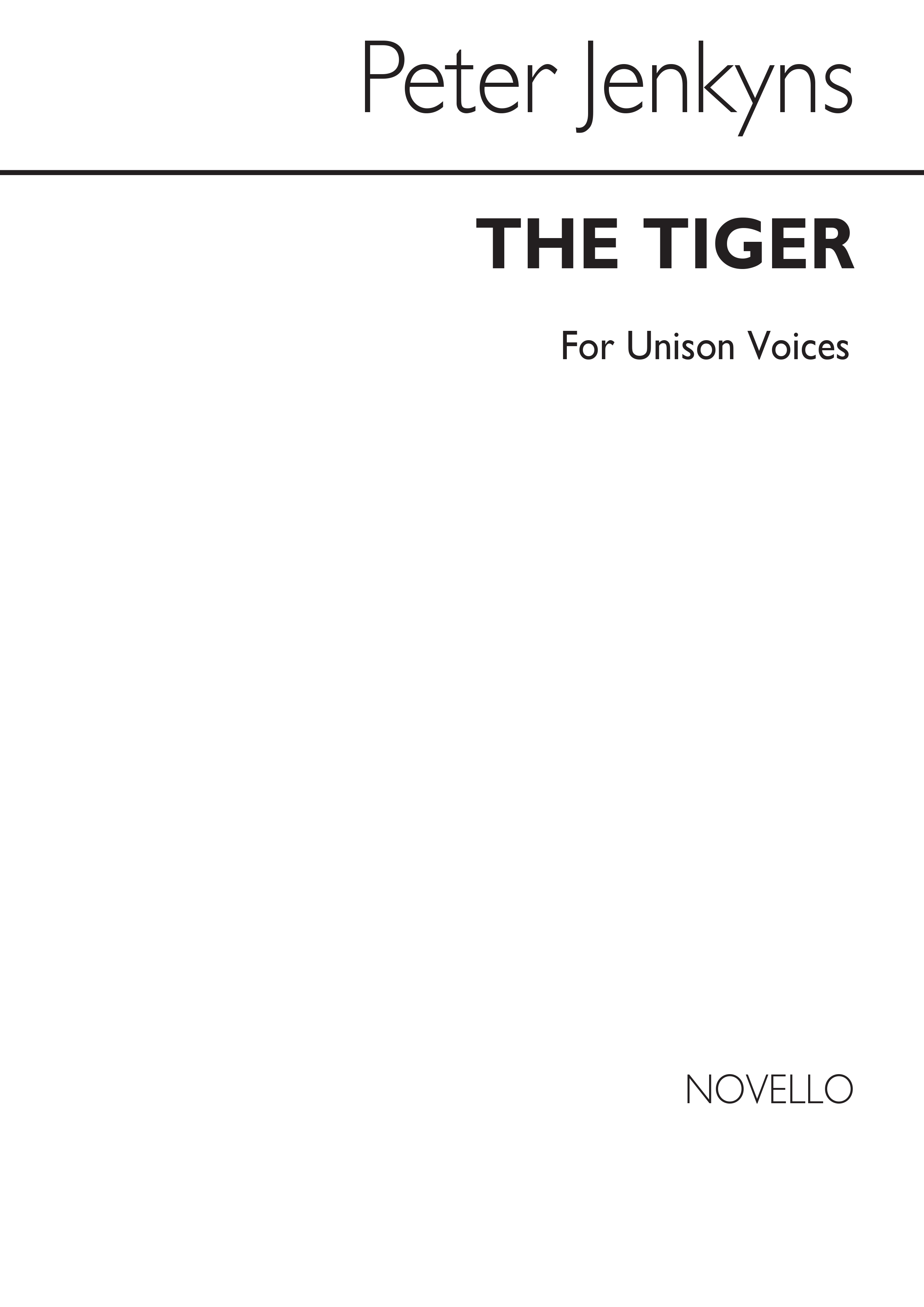 Peter Jenkyns: The Tiger: Voice: Single Sheet