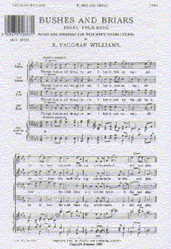 Ralph Vaughan Williams: Bushes and Briars For TTBB: Men's Voices: Vocal Score