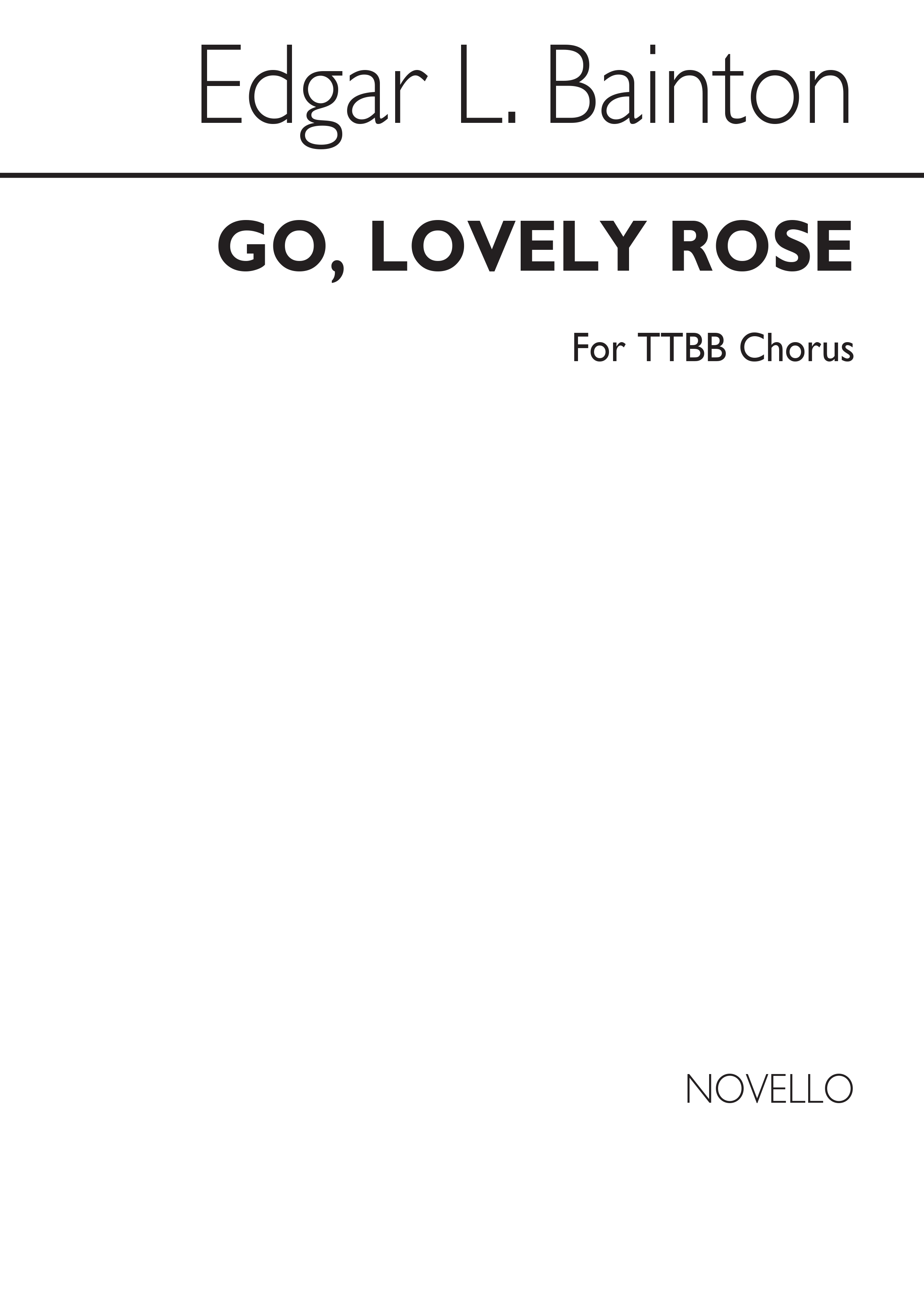 Lovely Rose: TTBB: Vocal Score