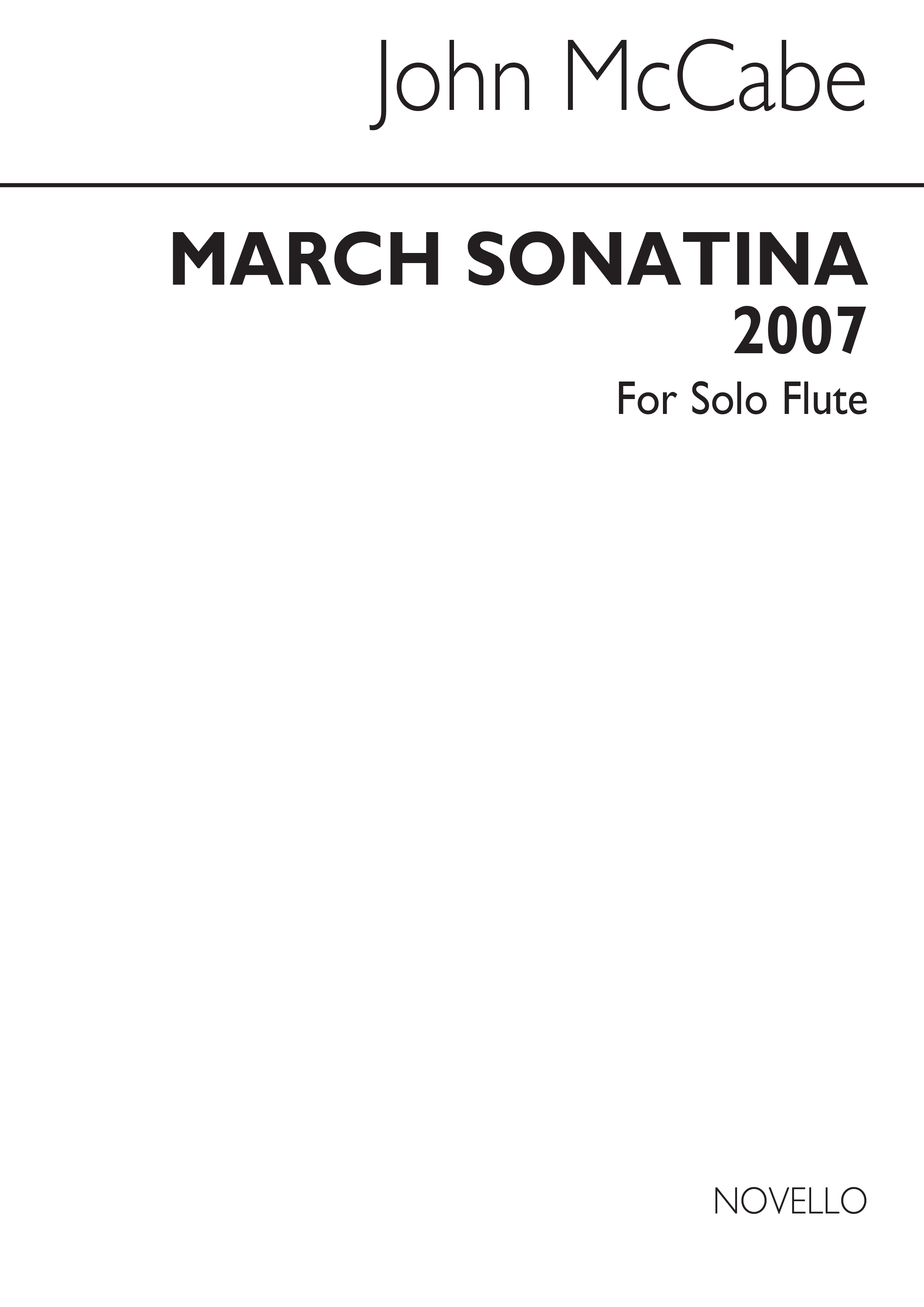 John McCabe: March Sonatina: Flute: Instrumental Work
