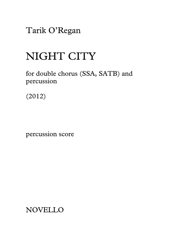 Tarik O'Regan: Night City: Percussion: Parts