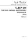 Paul Mealor: Sleep On (In B-Flat): Soprano: Vocal Work