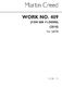 Martin Creed: Work No.409: SATB: Vocal Score