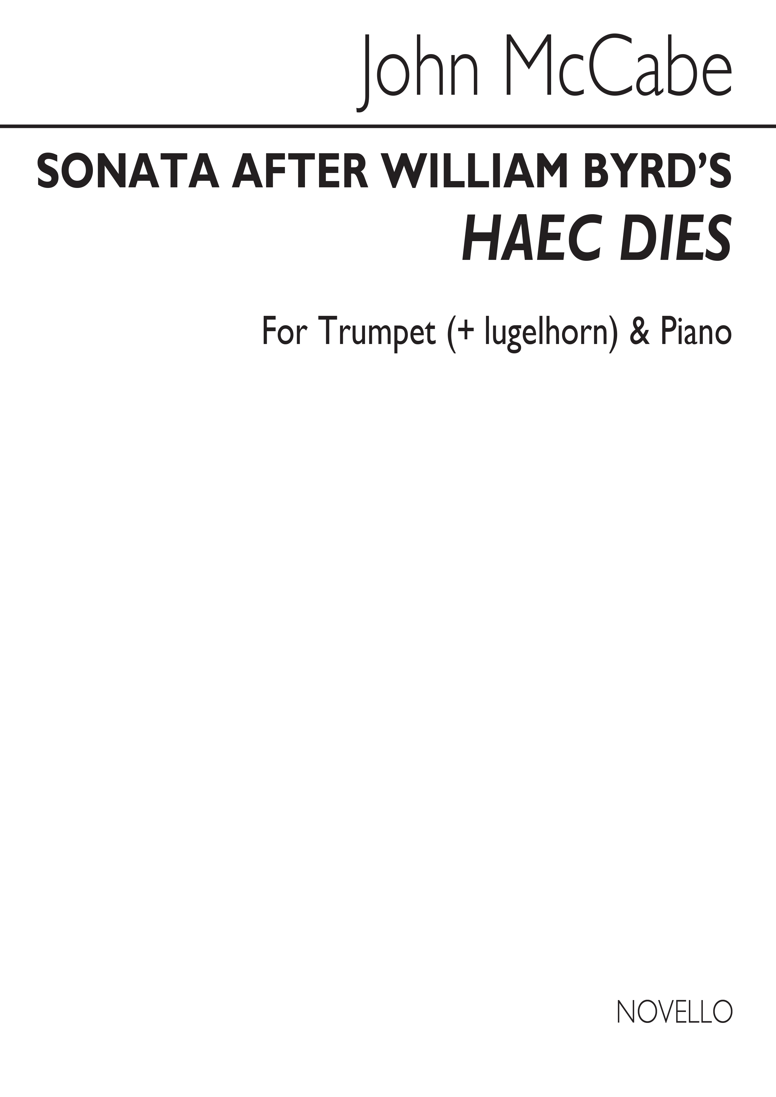John McCabe: Sonata After William Byrd's 'Haec Dies': Trumpet: Score