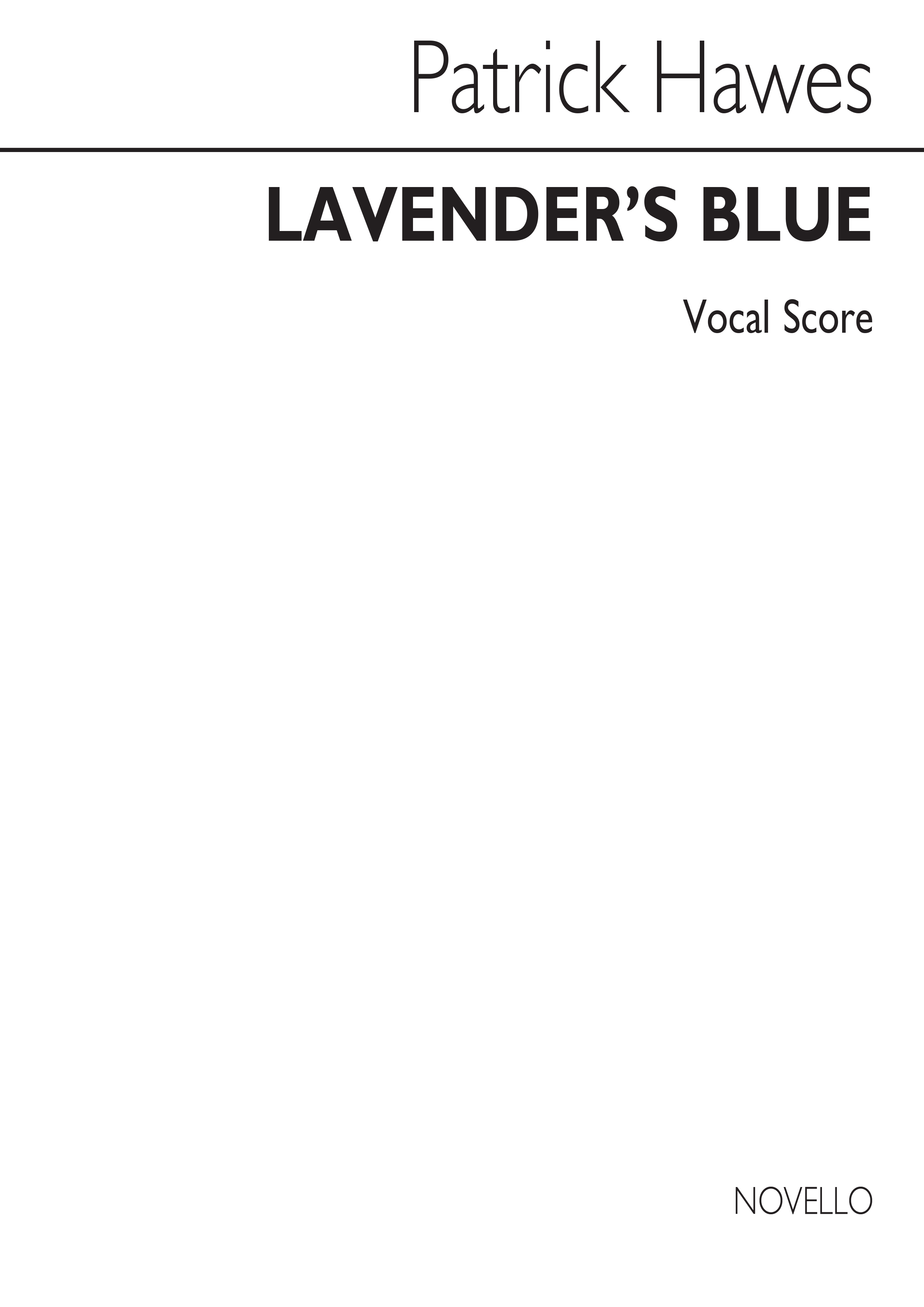 Patrick Hawes: Lavender's Blue: Soprano: Vocal Score