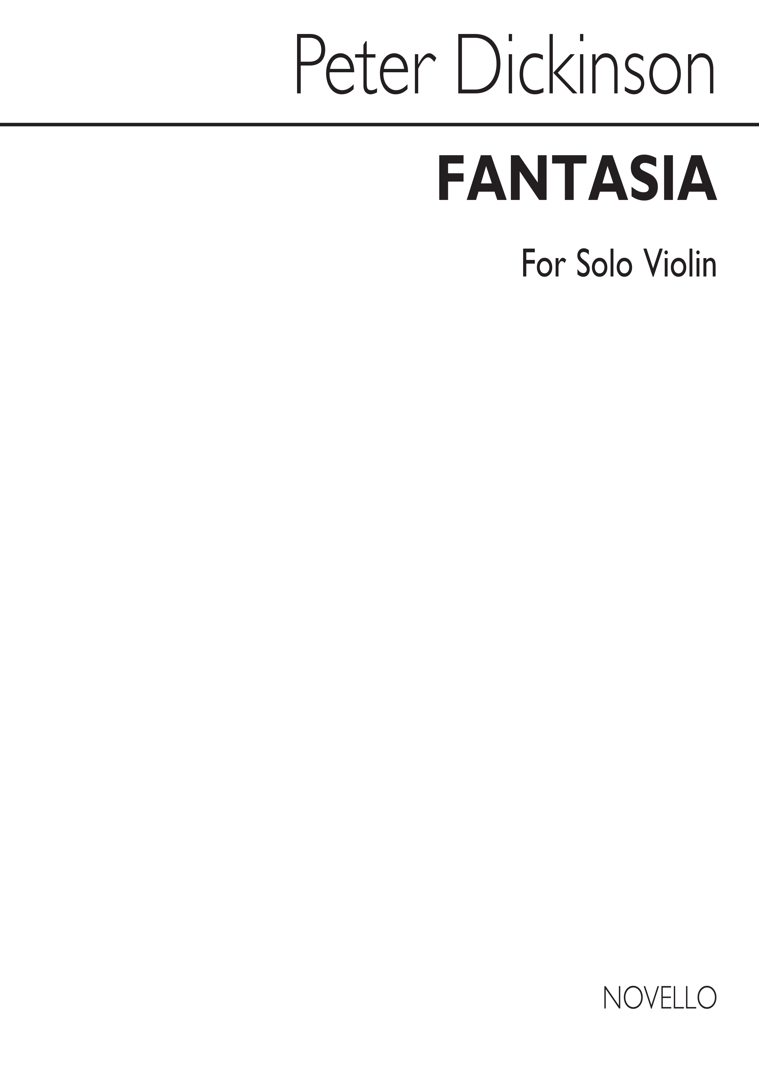 Peter Dickinson: Fantasia: Violin: Instrumental Work