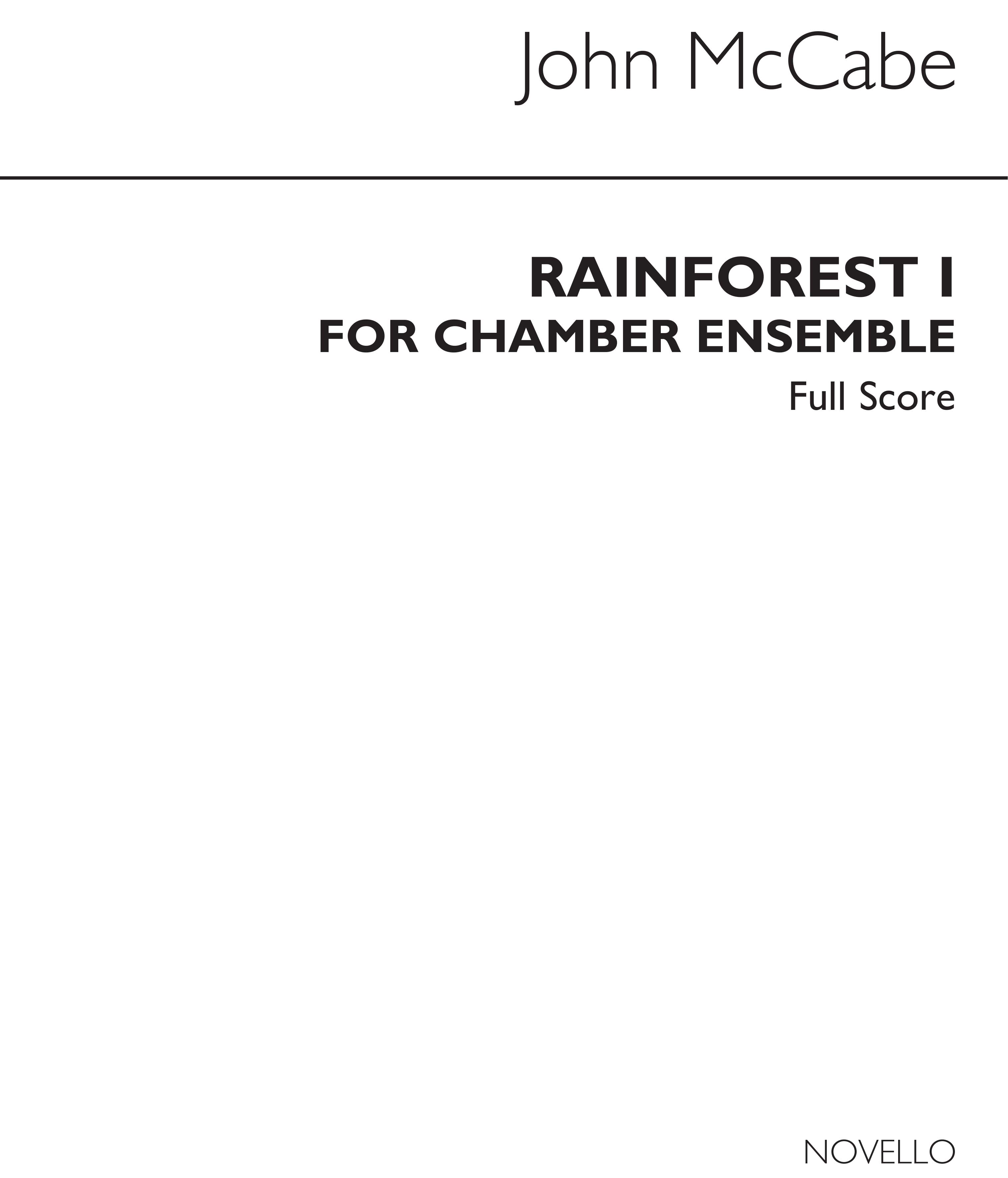 John McCabe: Rainforest 1: Chamber Ensemble: Score