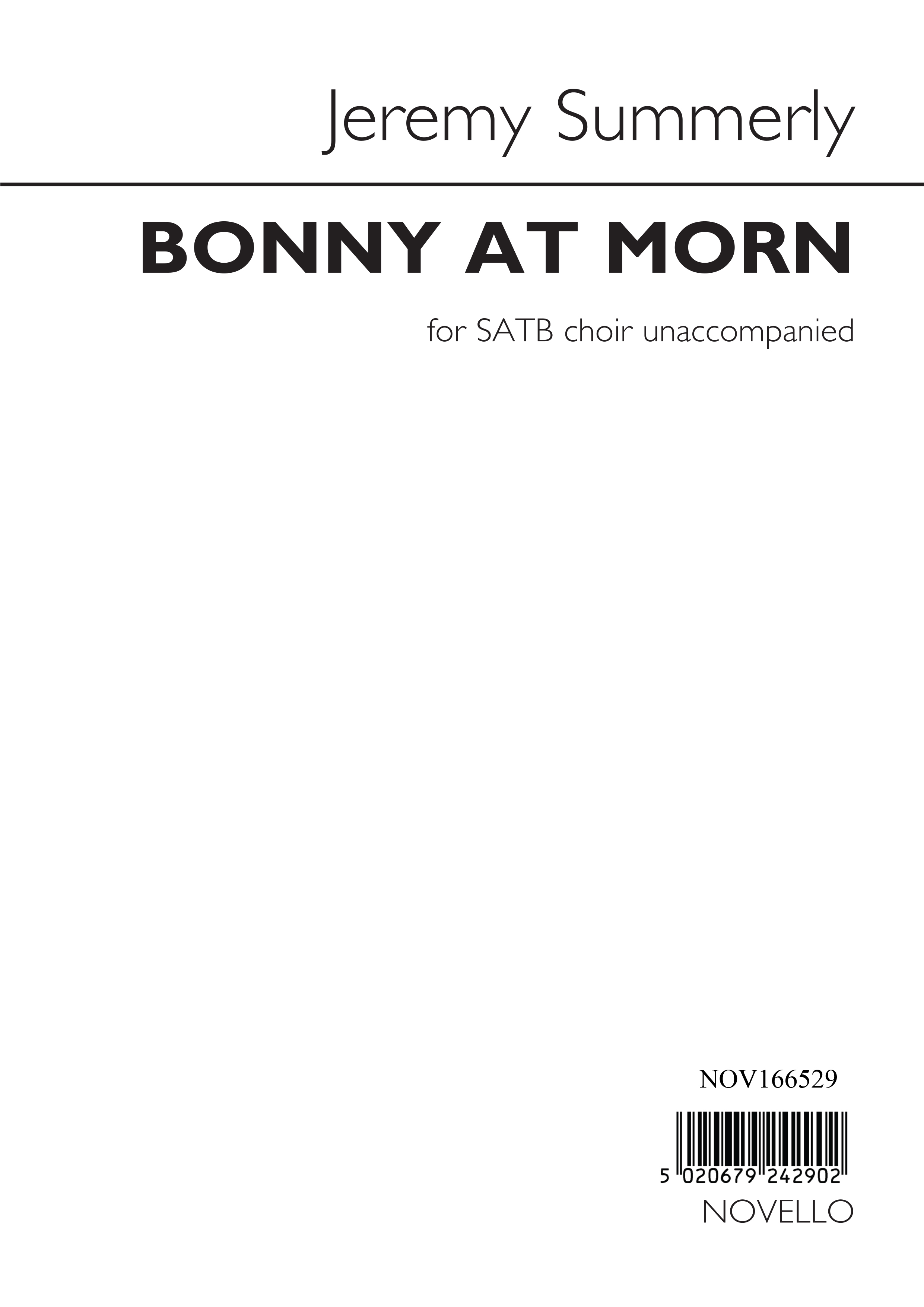 Bonny At Morn: SATB: Vocal Score