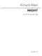 Richard Allain: Night: SATB: Vocal Score