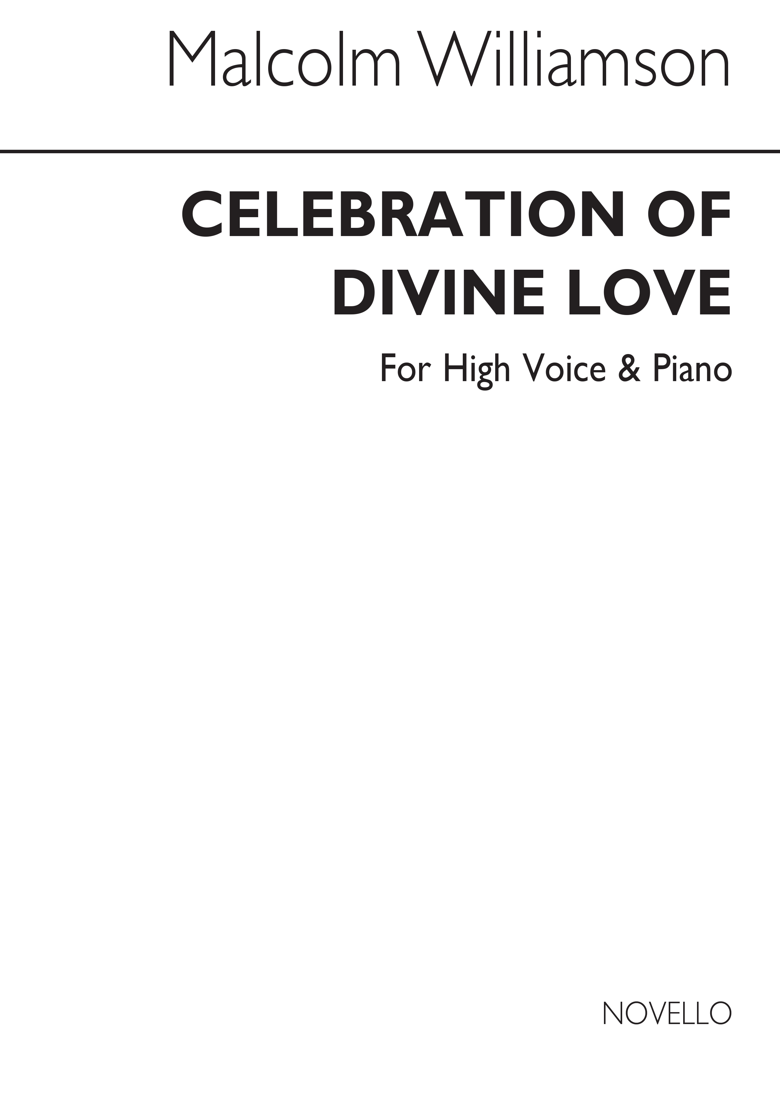 Malcolm Williamson: Celebration Of Divine Love: Voice: Instrumental Work