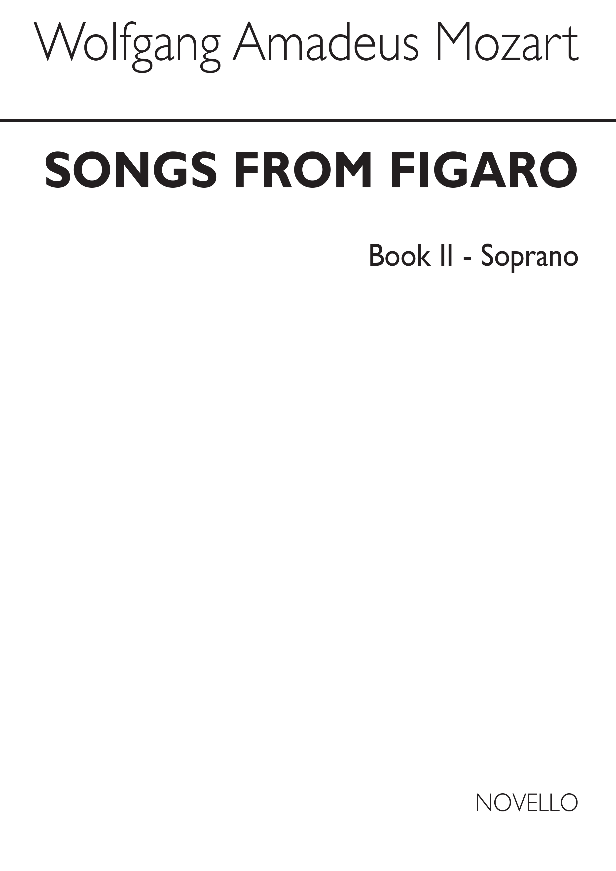 Wolfgang Amadeus Mozart: Songs From Figaro Book 2 (Soprano): Soprano: Mixed