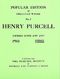 Henry Purcell: 15 Songs And Airs Set 1: Low Voice: Mixed Songbook