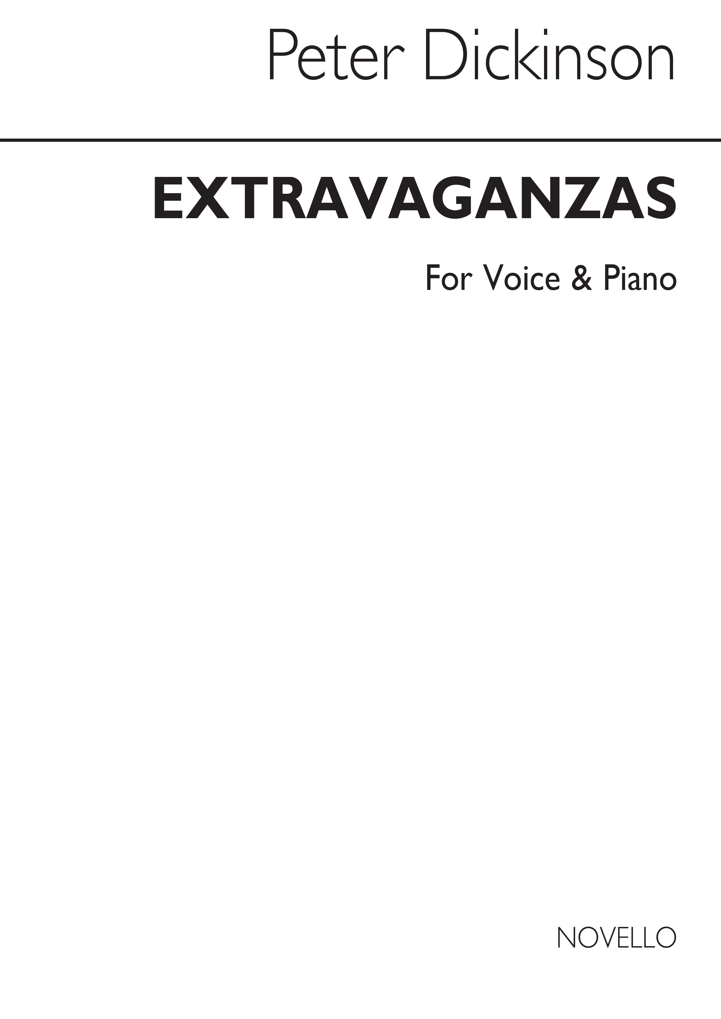 Peter Dickinson: Extravaganzas: Medium Voice: Instrumental Work