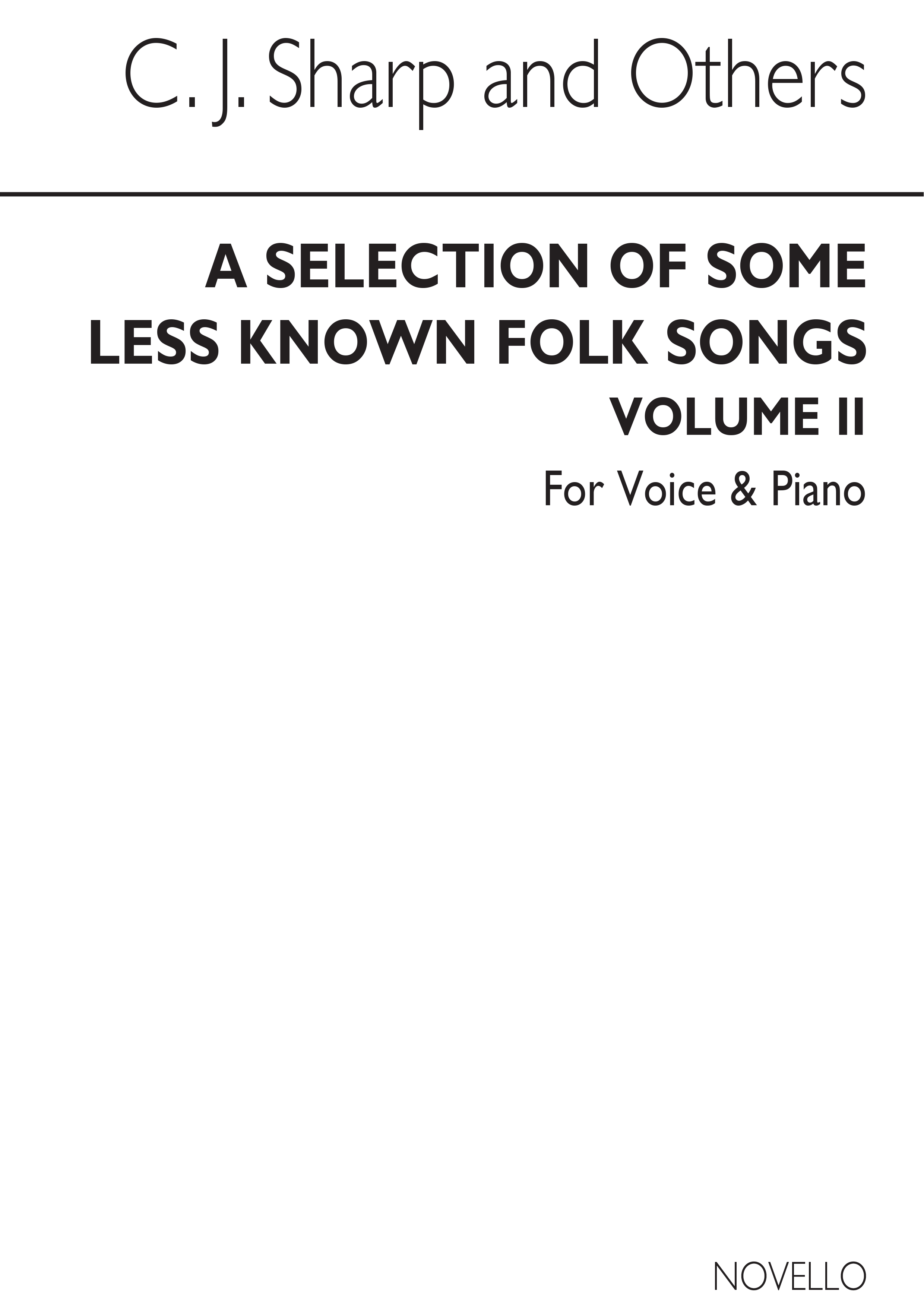 Ralph Vaughan Williams: A Selection Of Less Known Folk-Songs Volume 2: Piano
