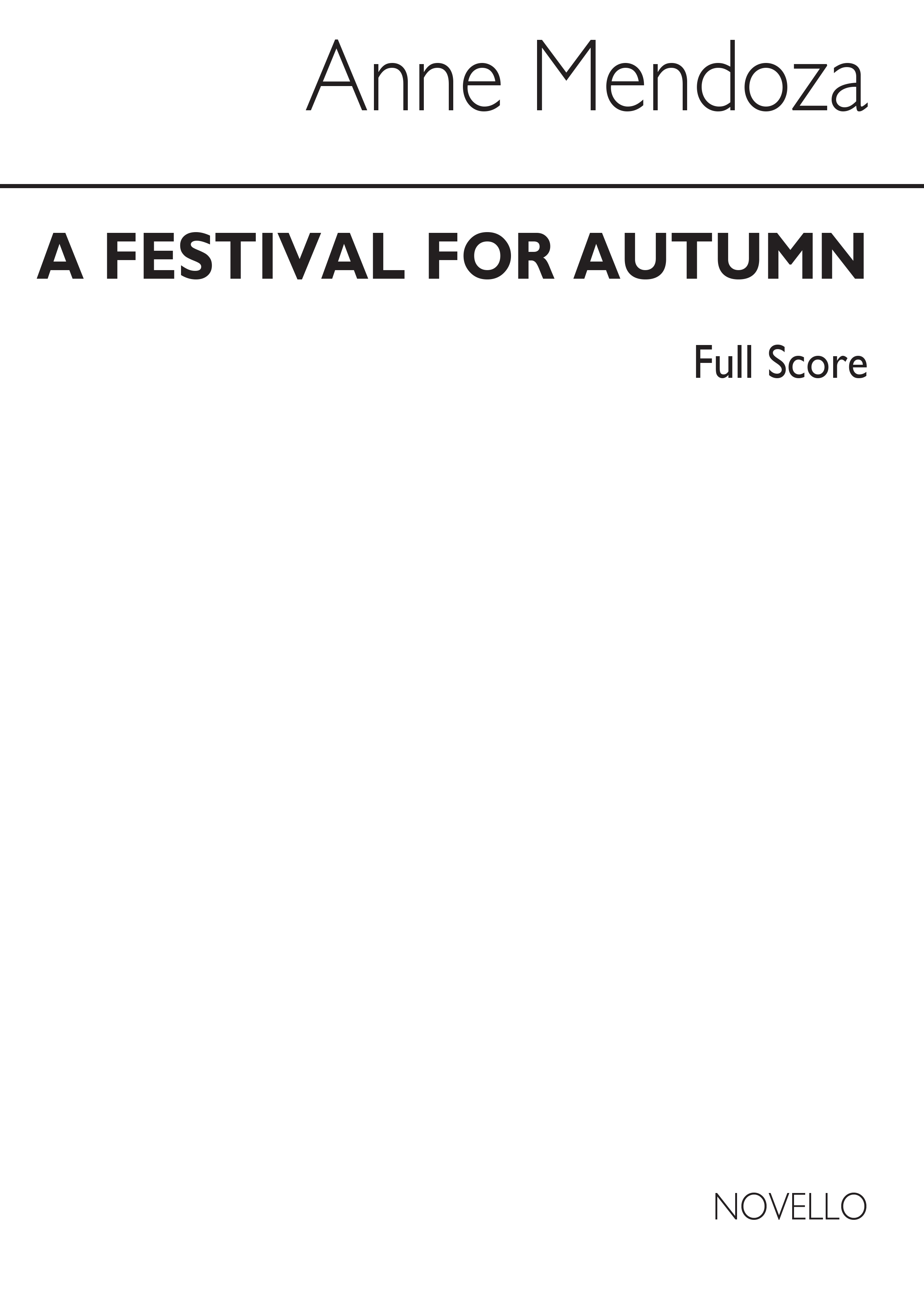 Mendoza: Festival For Autumn: Orchestra: Score