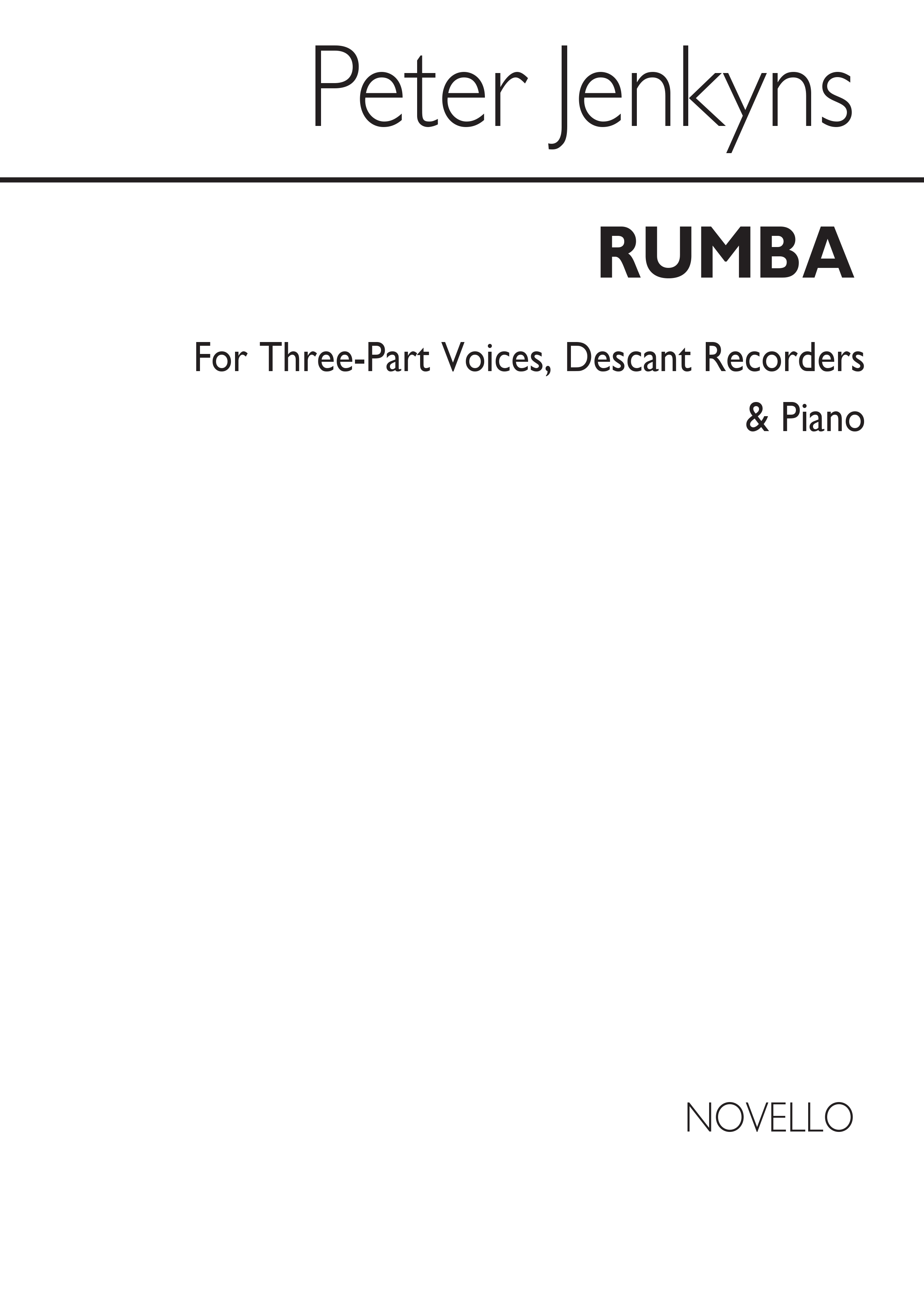 Peter Jenkyns: Rumba: Descant Recorder: Instrumental Work
