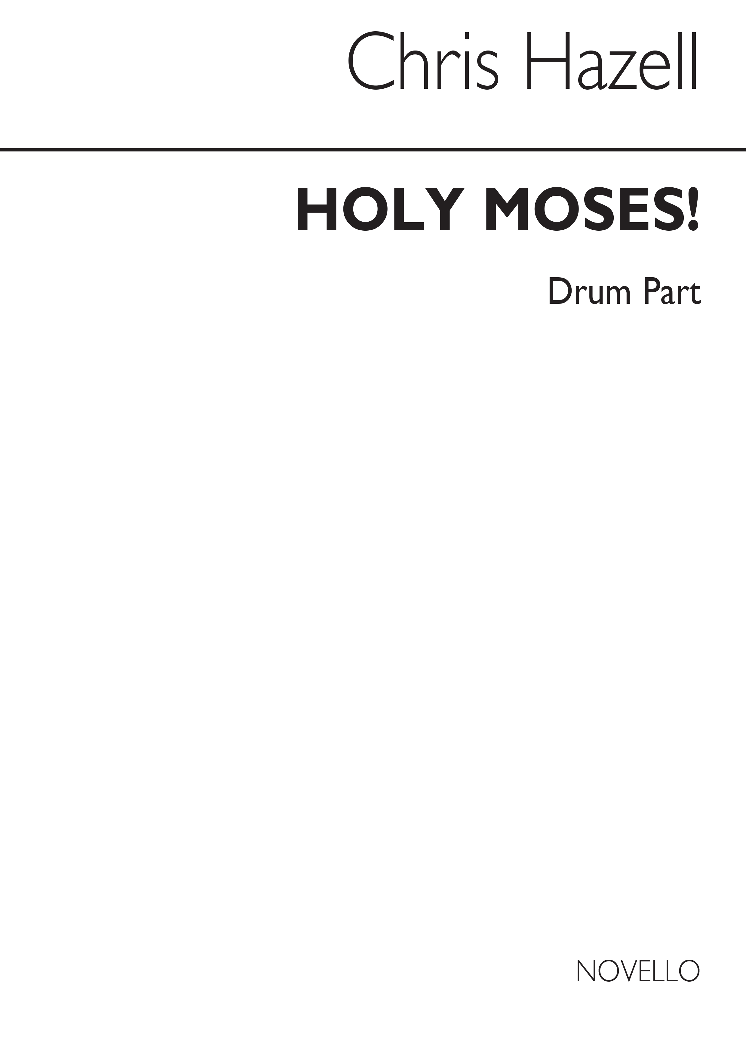 Chris Hazell: Holy Moses (Drum Part): Drum Kit: Part