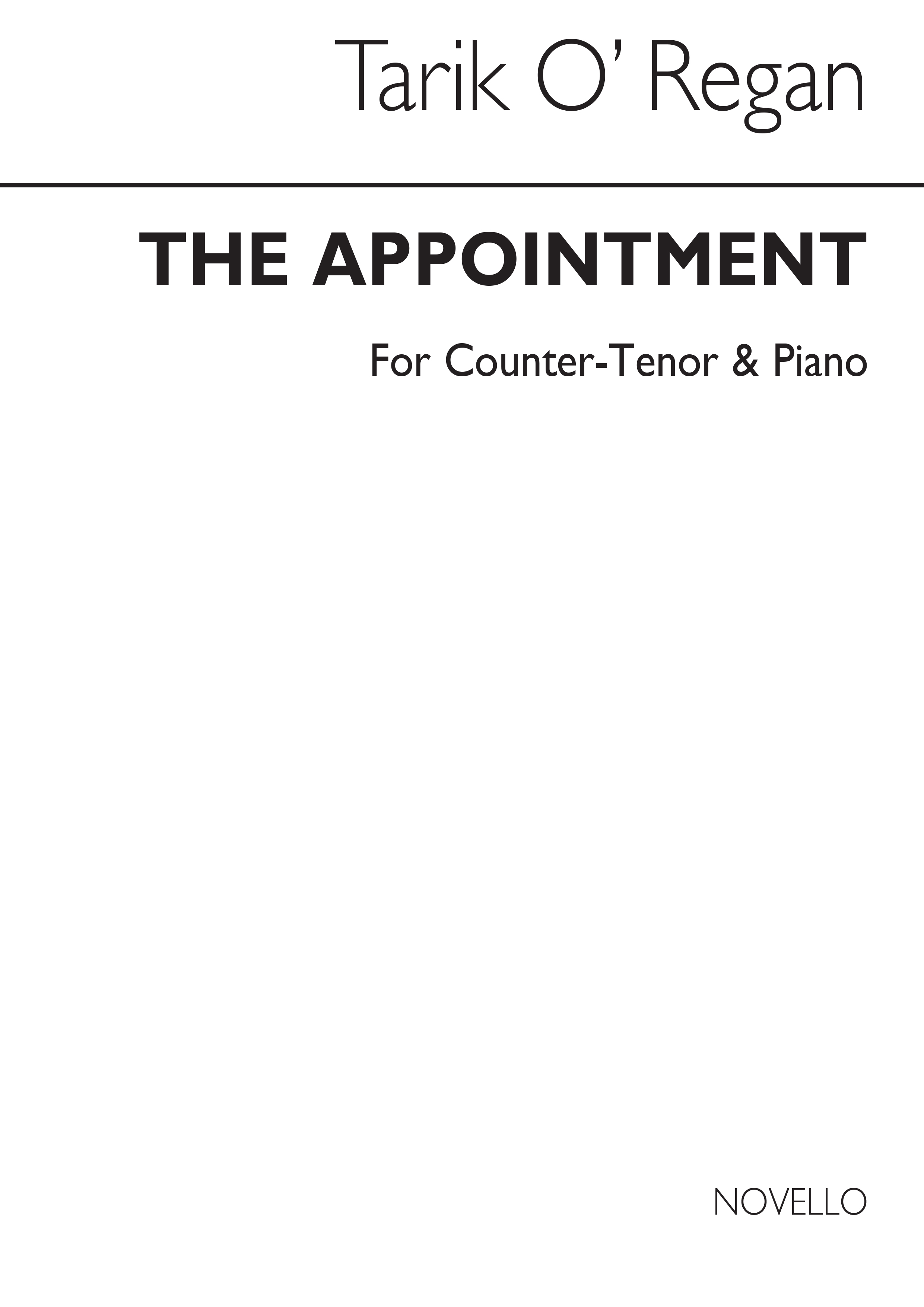 Tarik O'Regan: The Appointment: Countertenor: Vocal Work