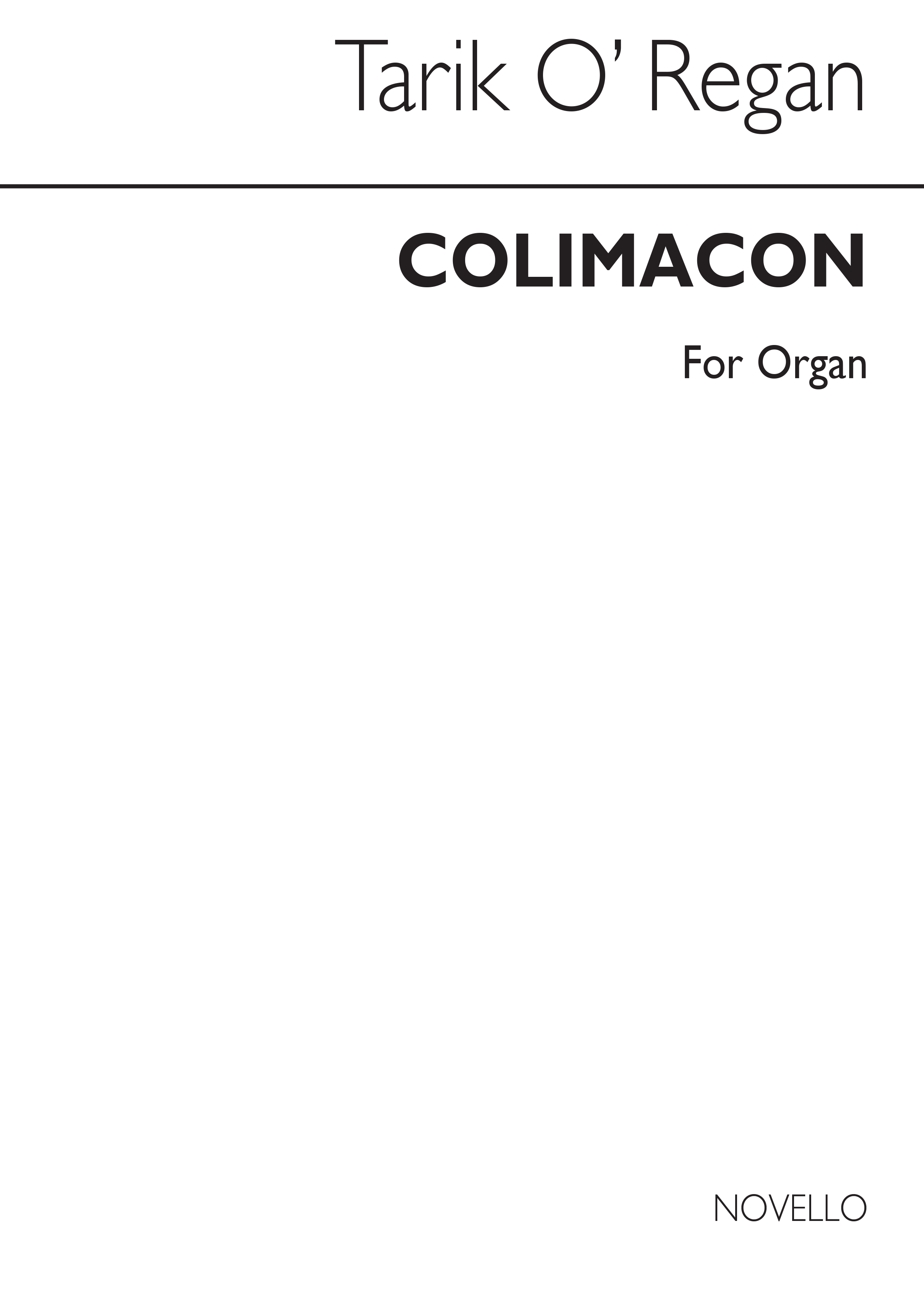 Tarik O'Regan: Colimacon: Organ: Instrumental Work