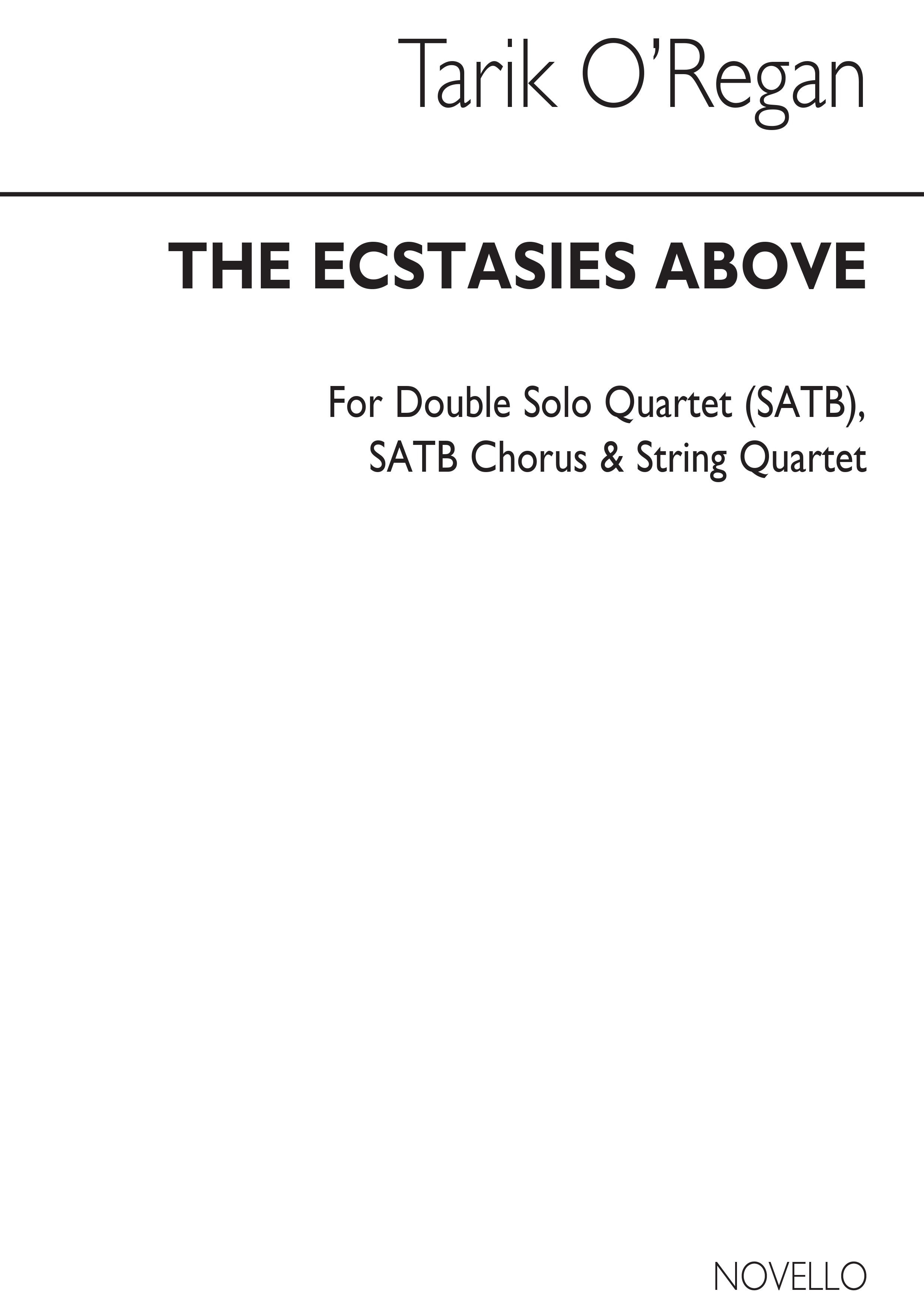Tarik O'Regan: The Ecstasies Above (Full Score): String Quartet: Score