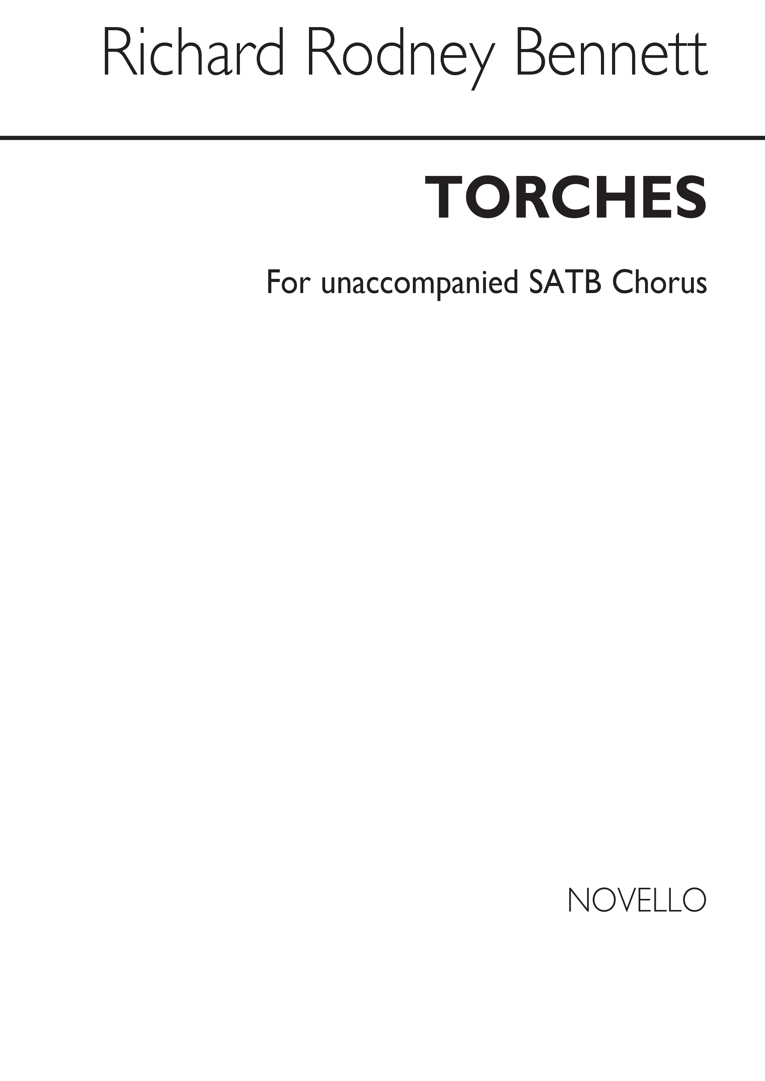 Richard Rodney Bennett: Torches: SATB: Vocal Score