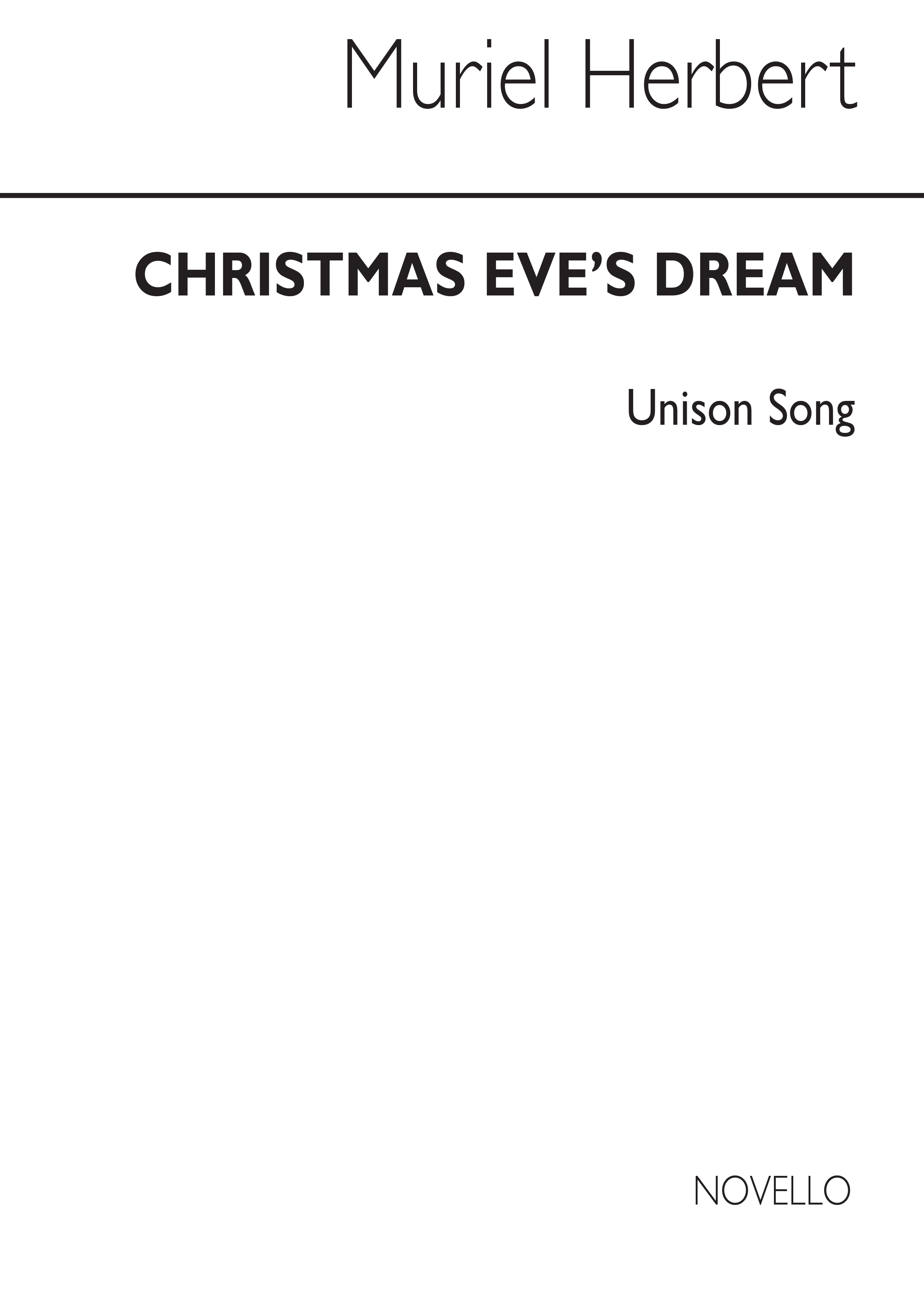 Victor Herbert: Christmas Eve's Dream: Unison Voices: Vocal Score