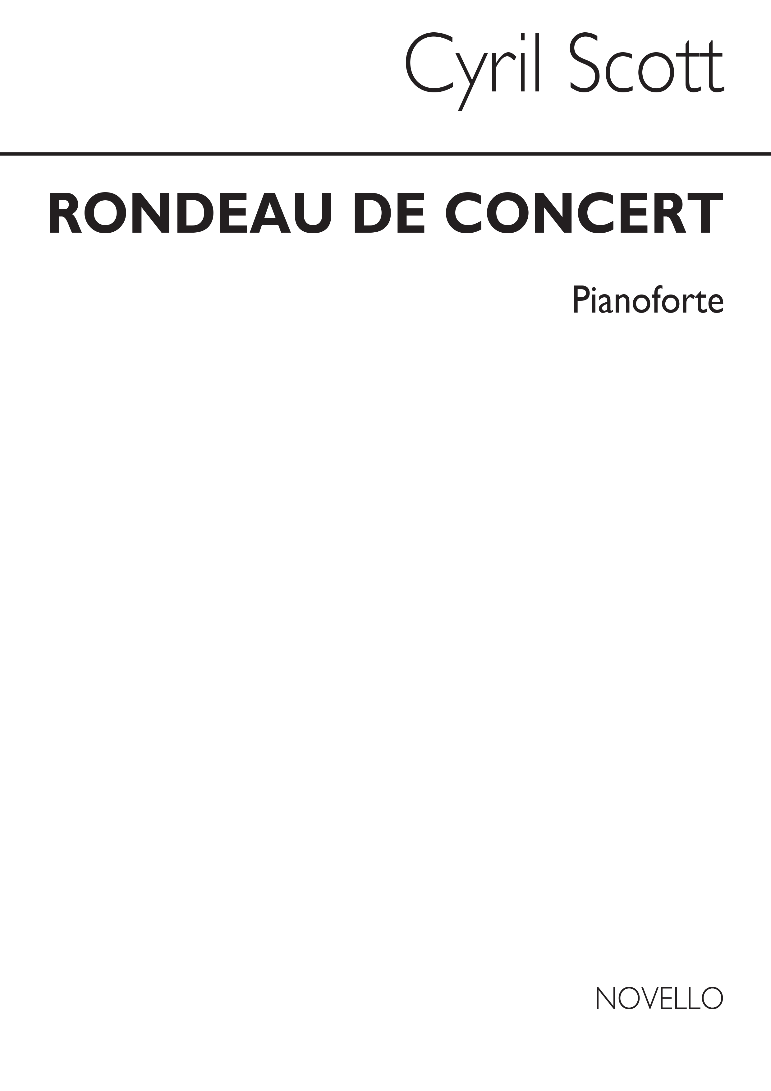Cyril Scott: Rondeau De Concert for Piano: Piano: Instrumental Work