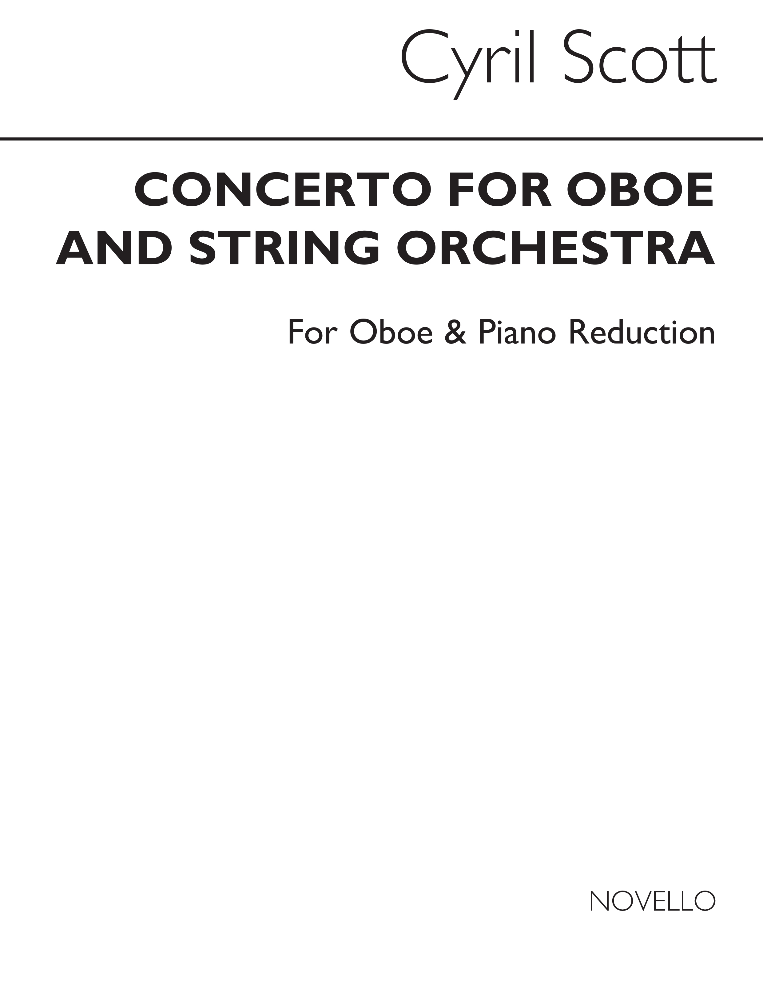 Cyril Scott: Concerto For Oboe & Orchestra: Oboe: Instrumental Work