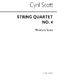 Cyril Scott: String Quartet No.4: String Quartet: Score
