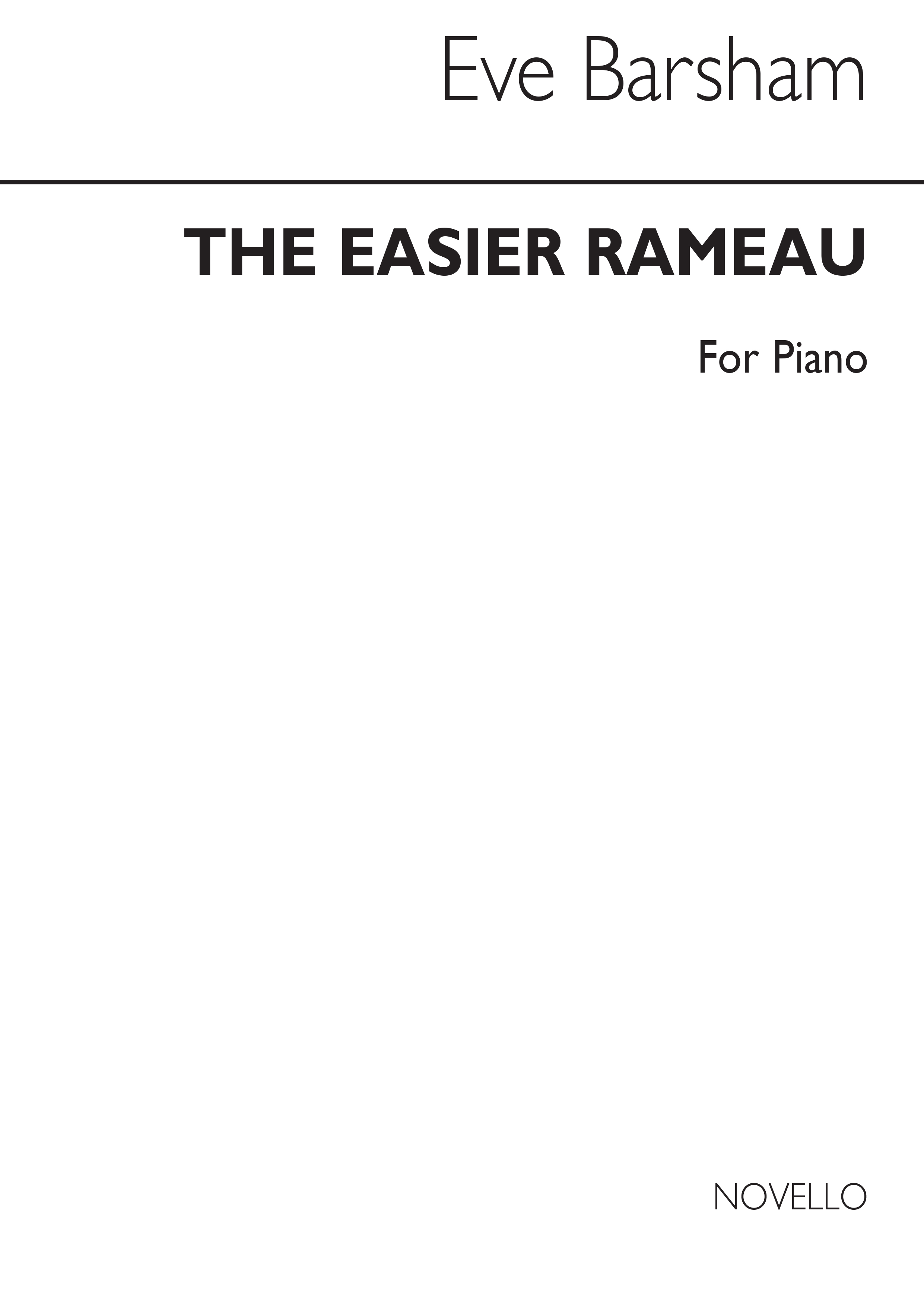 Jean-Philippe Rameau: Easier Rameau for Piano: Piano: Instrumental Work