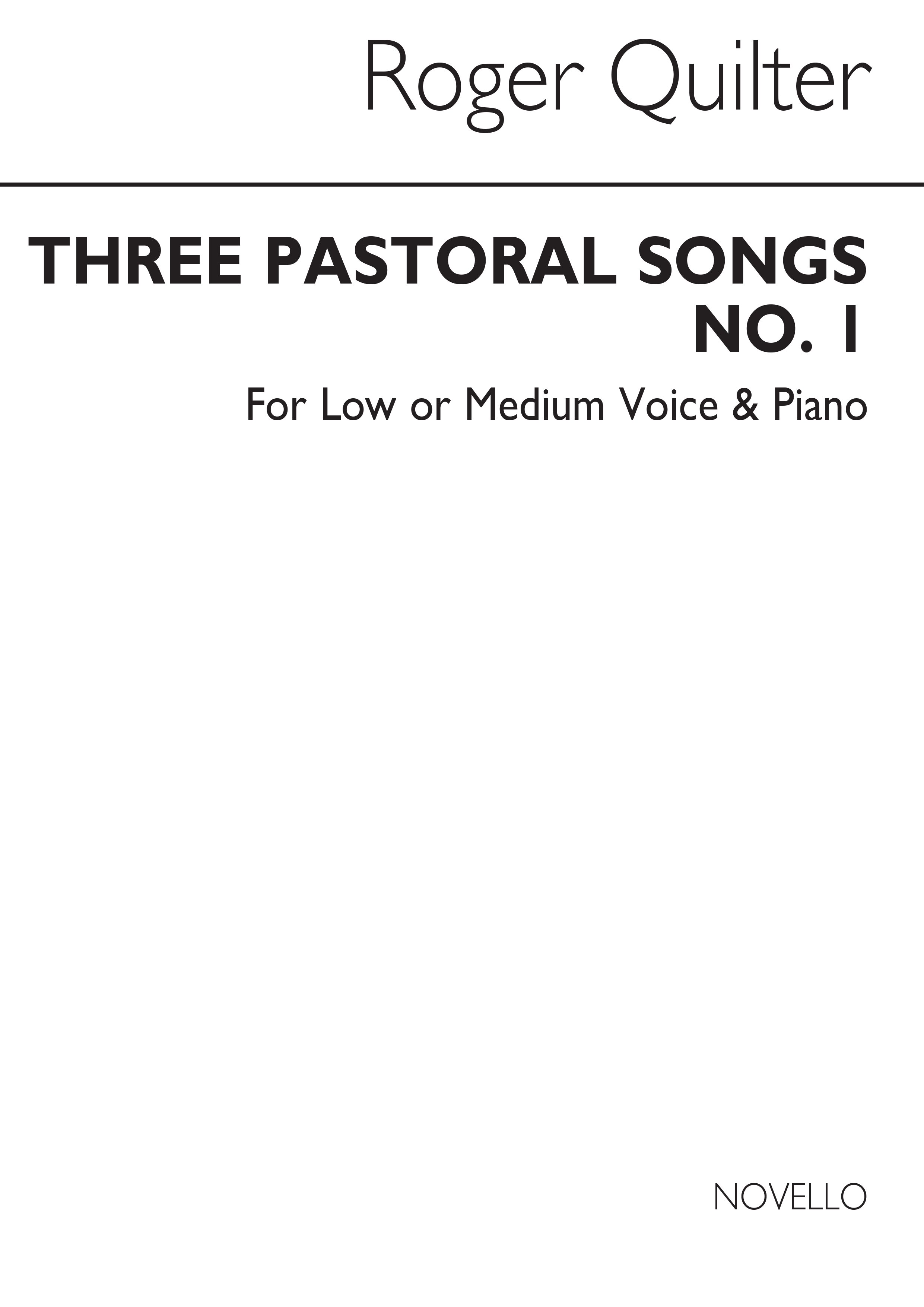 Roger Quilter: Three Pastoral Songs Op. 22: Low Voice: Vocal Work
