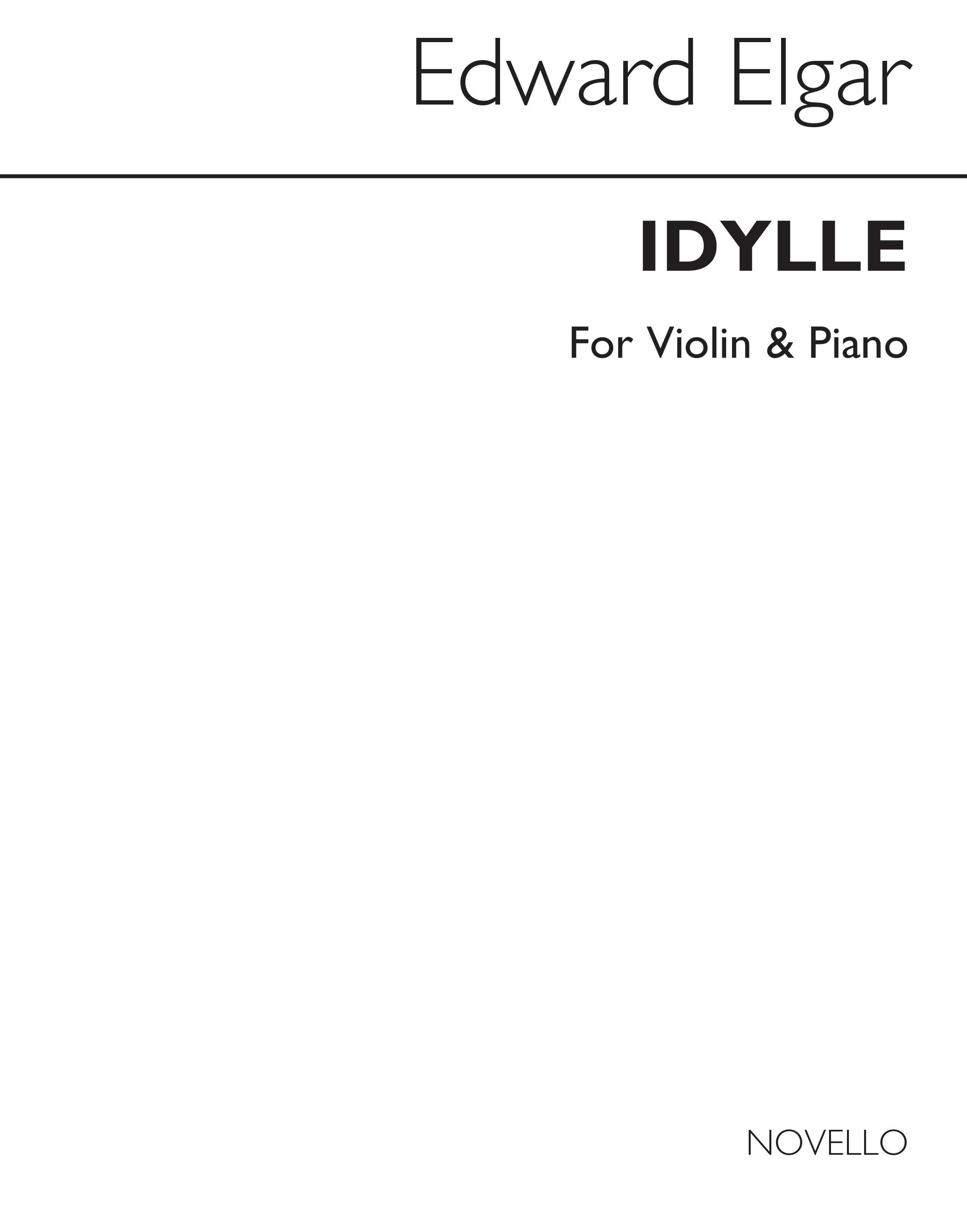 Edward Elgar: Idylle Op.4 No.1: Violin: Instrumental Work