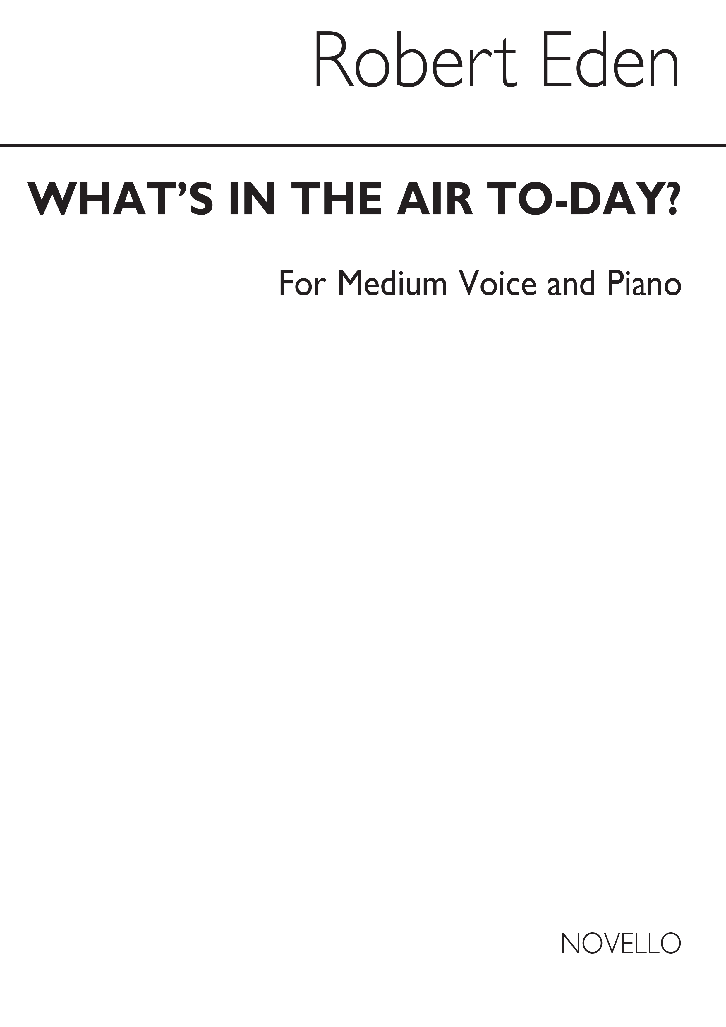 What's In The Air Today: Voice: Single Sheet