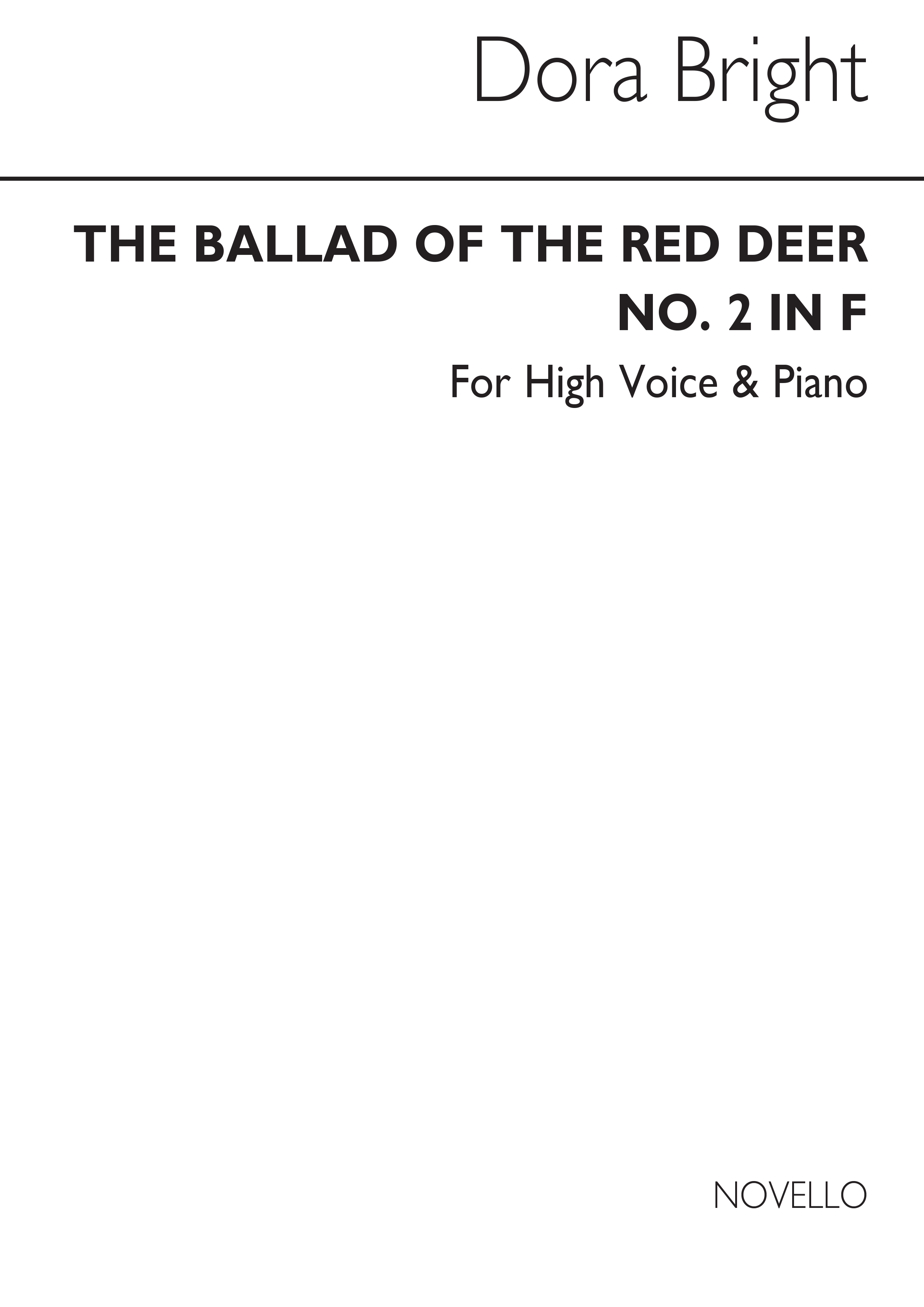 Ballad Of The Red Deer: High Voice: Vocal Work