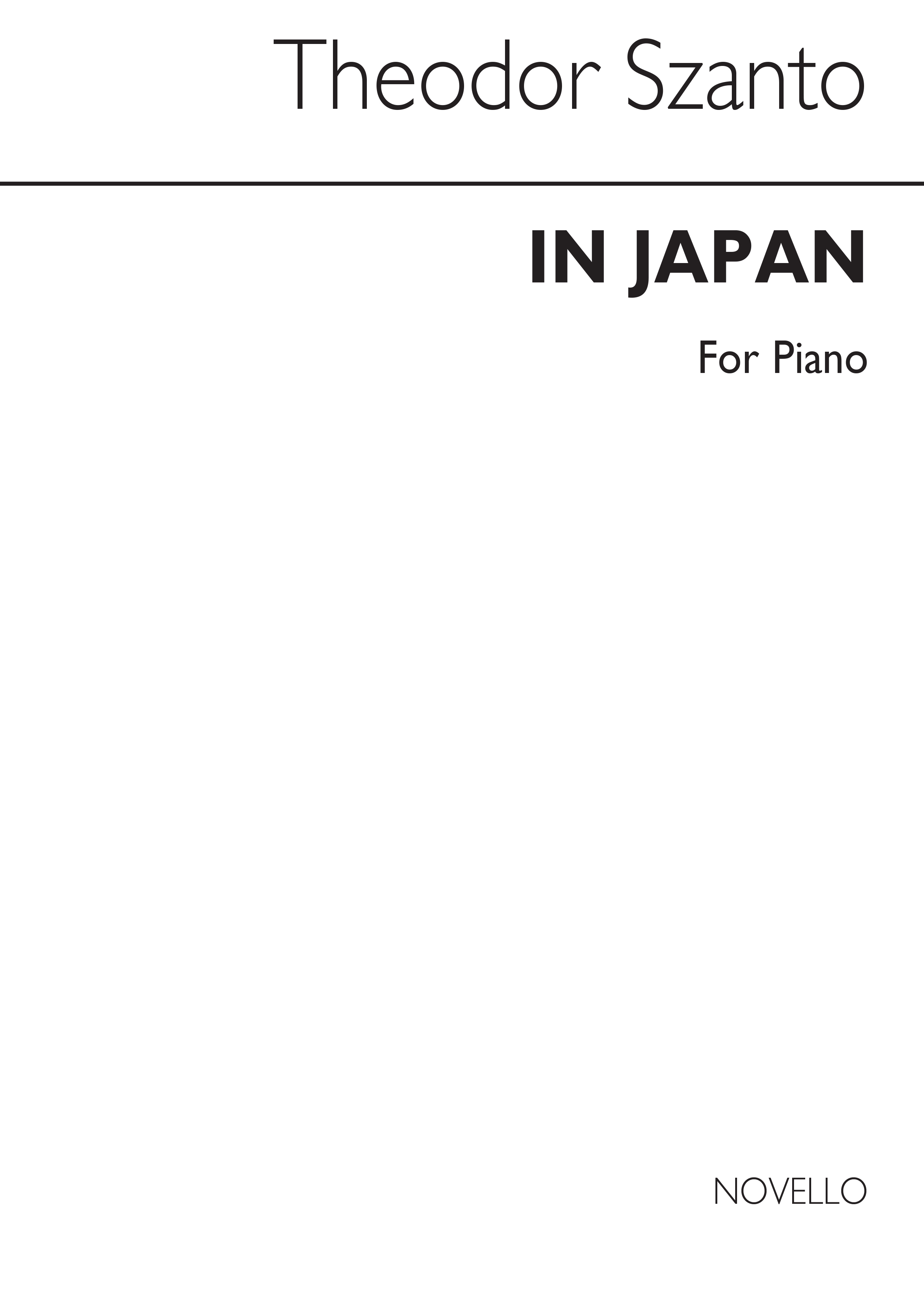 T Szanto: In Japan: Piano: Study