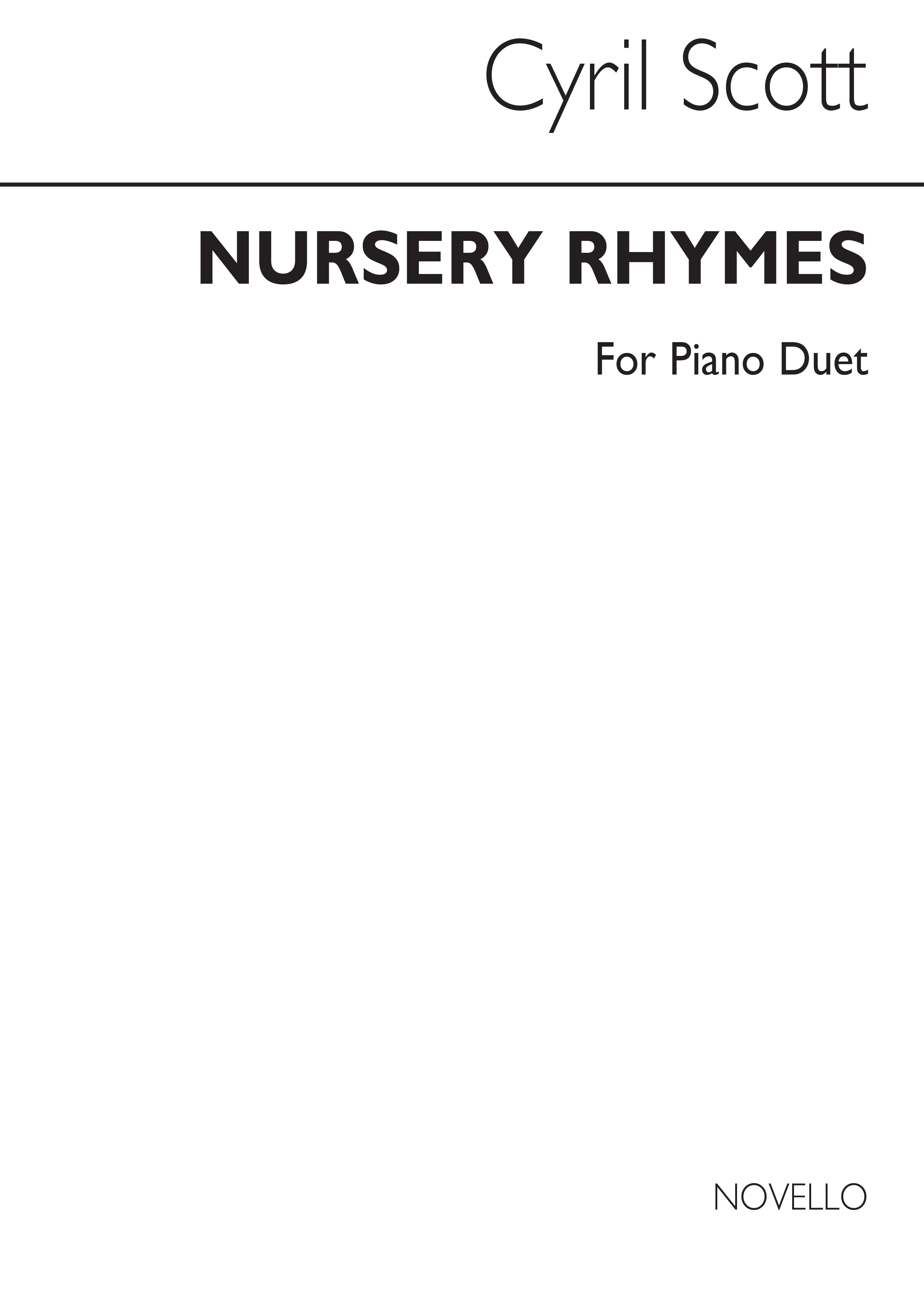 Cyril Scott: Nursery Rhymes Piano Duet: Piano Duet: Instrumental Work