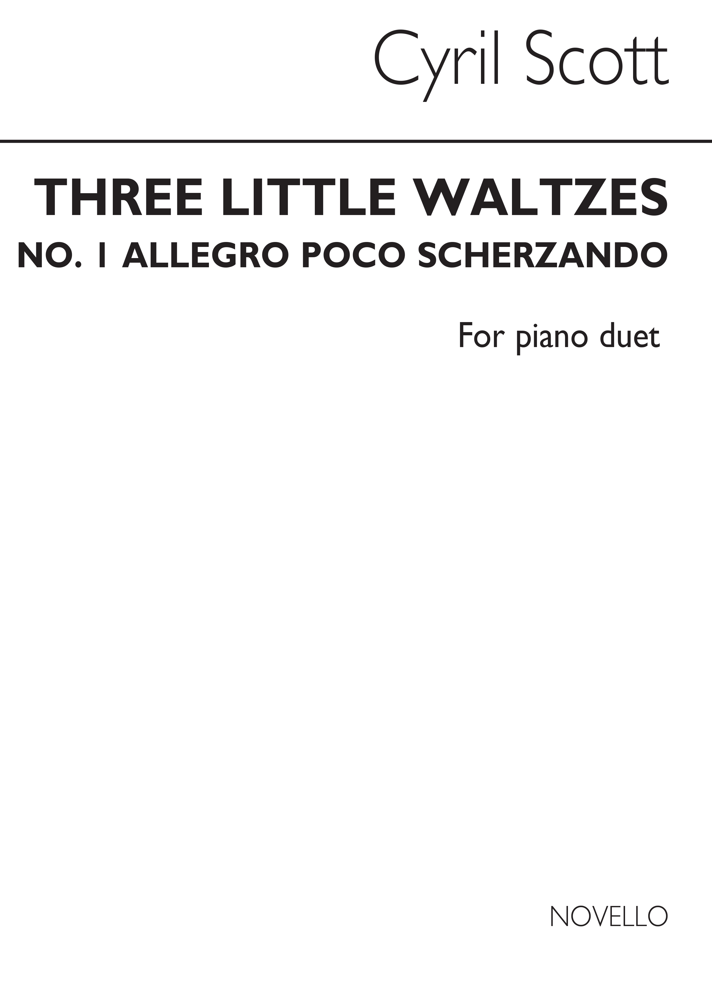 Cyril Scott: Three Little Waltzes (Mov.1: Piano Duet: Instrumental Work