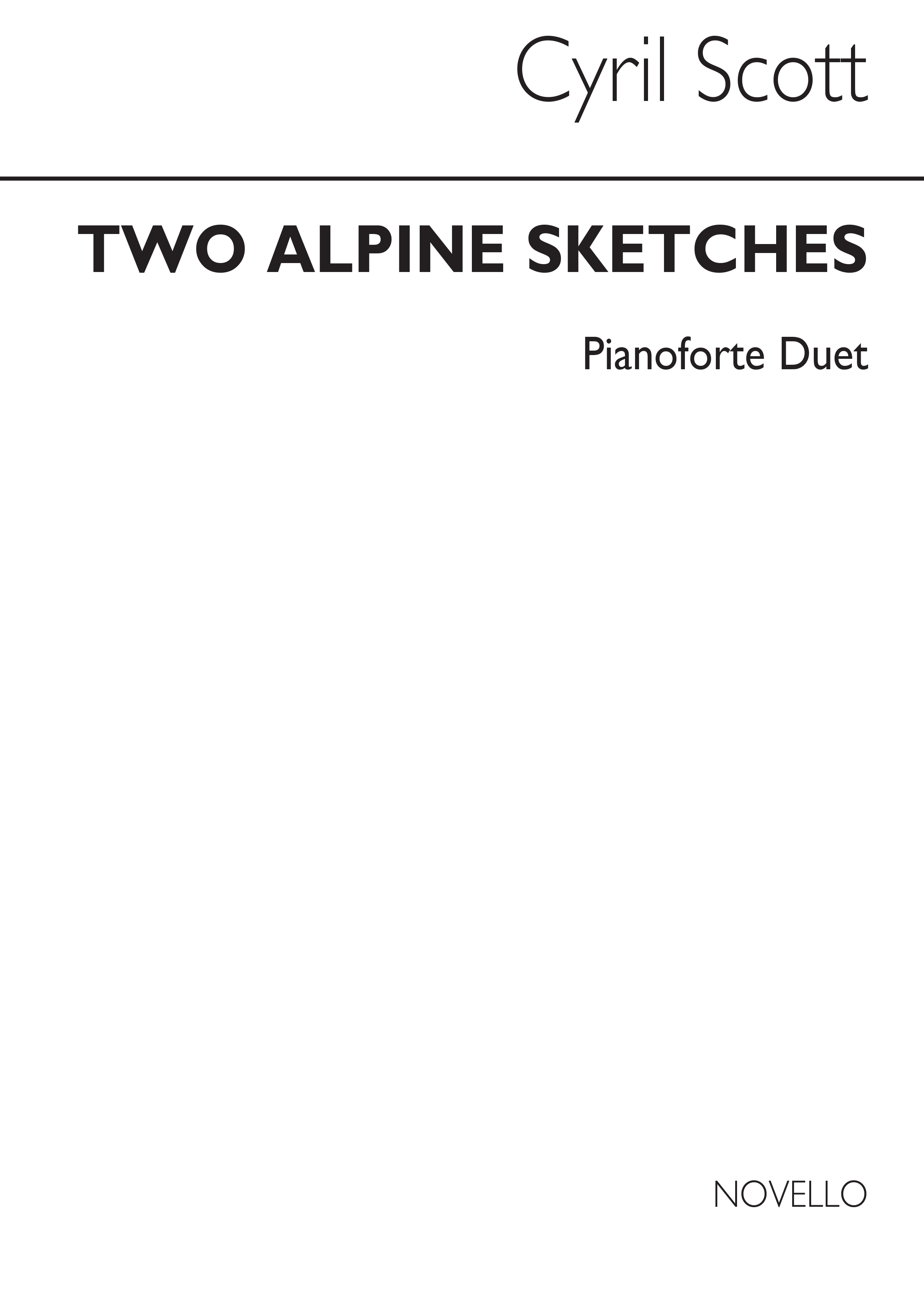 Cyril Scott: Two Alpine Sketches Op58 Piano Duet: Piano Duet: Instrumental Work