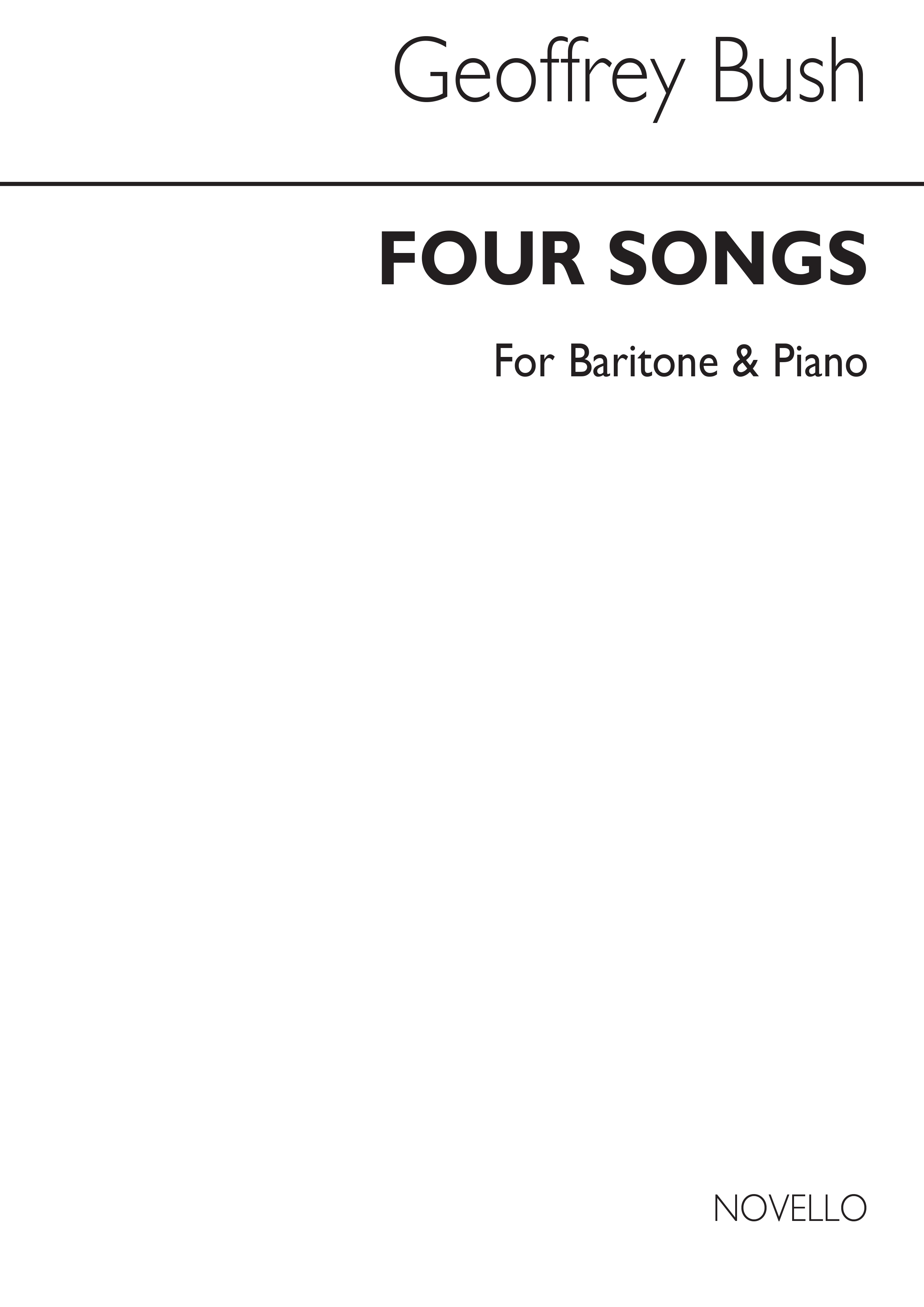Geoffrey Bush: Four Songs From Herrick's Hesperides: Baritone Voice: