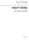 Cyril Scott: Night Song-high Voice/Piano (Key-e Flat): High Voice: Vocal Work