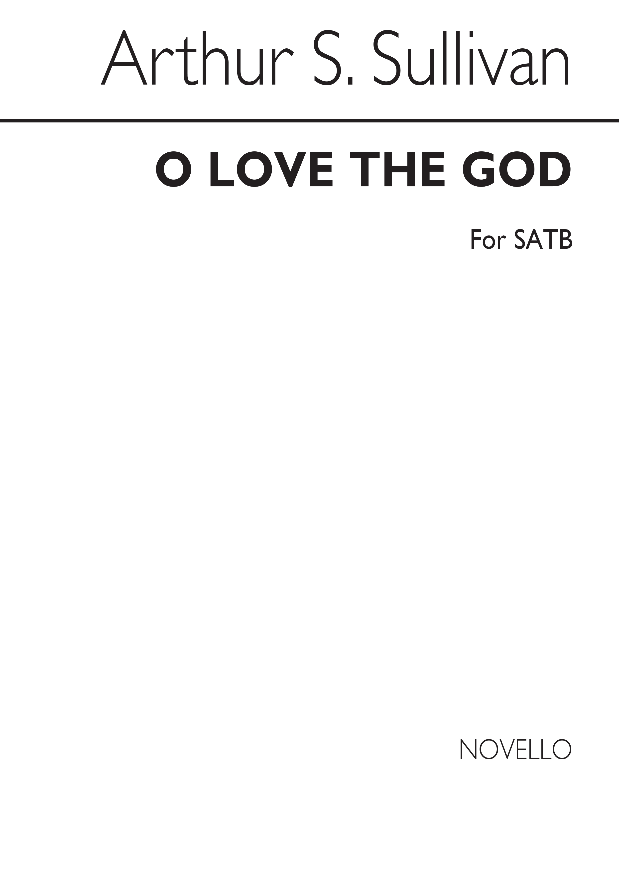 Arthur Seymour Sullivan: O Love The Lord: SATB: Vocal Score