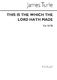 James Turle: J This Is The Day Which The Lord Hath Made Satb: SATB: Vocal Score