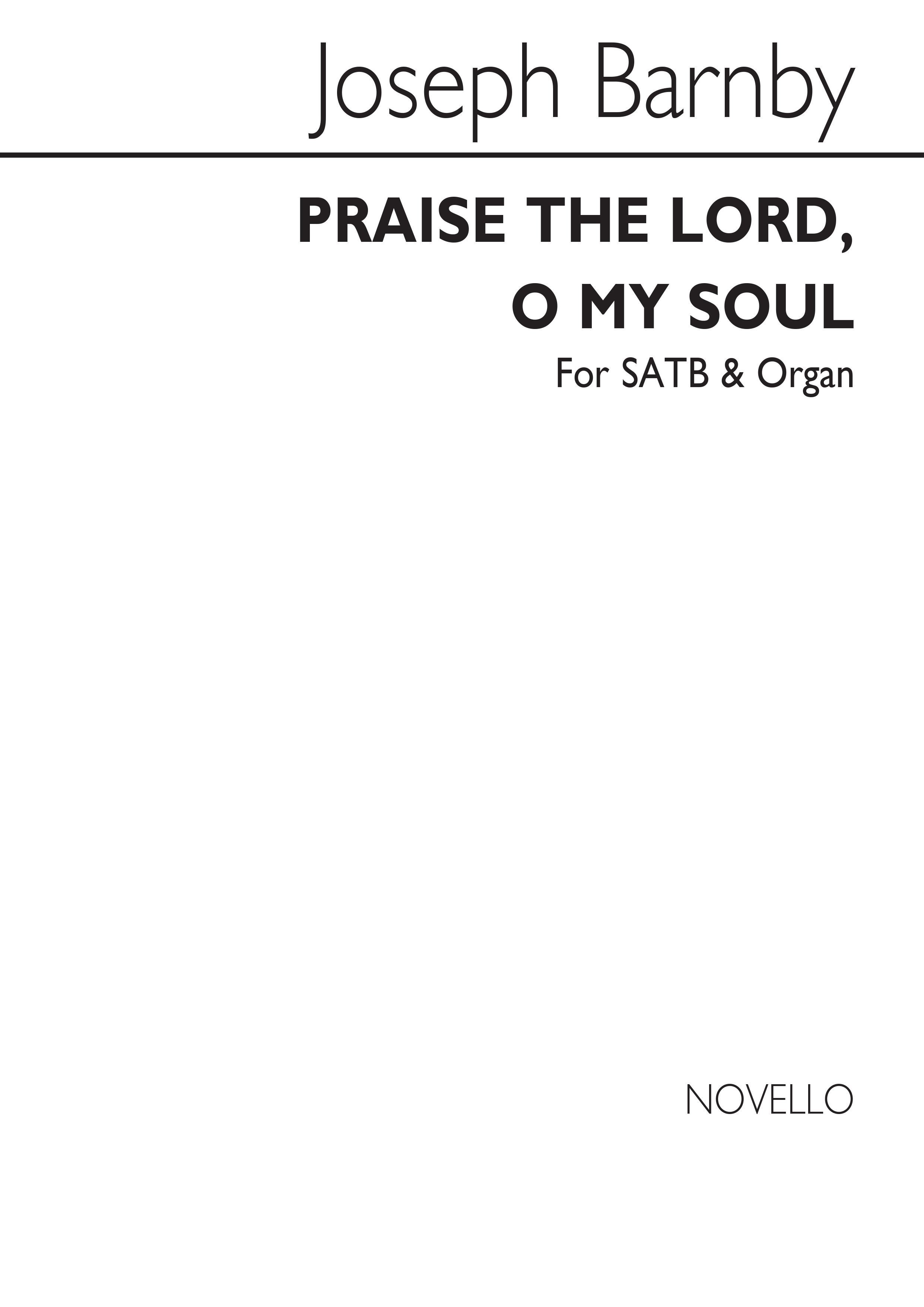 Joseph Barnby: Praise the Lord: SATB: Vocal Score