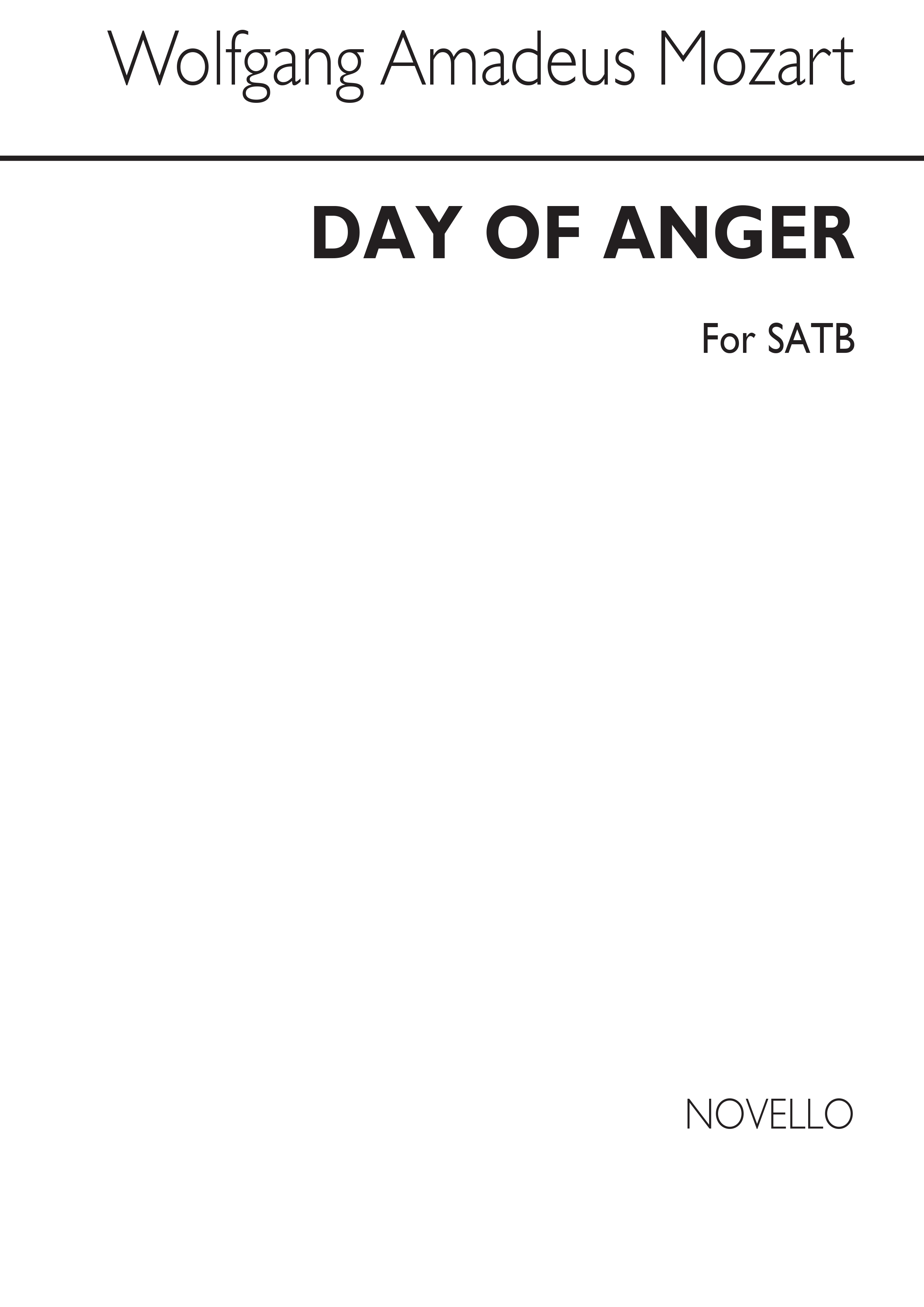 Wolfgang Amadeus Mozart: Day Of Anger: Mixed Choir: Single Sheet