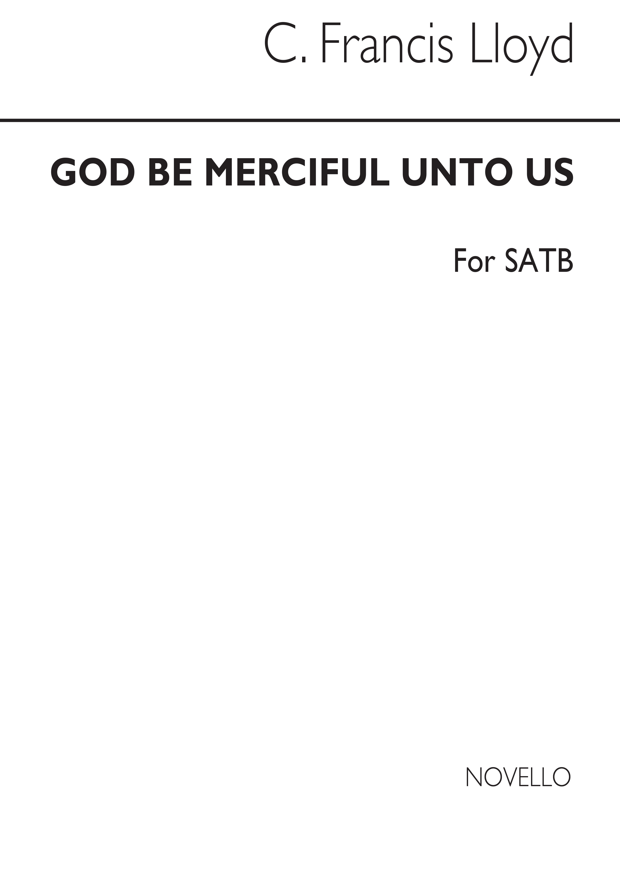 God Be Merriful Unto Us: SATB: Single Sheet