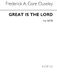 Great Is The Lord: SATB: Single Sheet