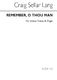 C.S. Lang: Remember O Thou Man (Satb Chorus-ad Lib): SATB: Vocal Score